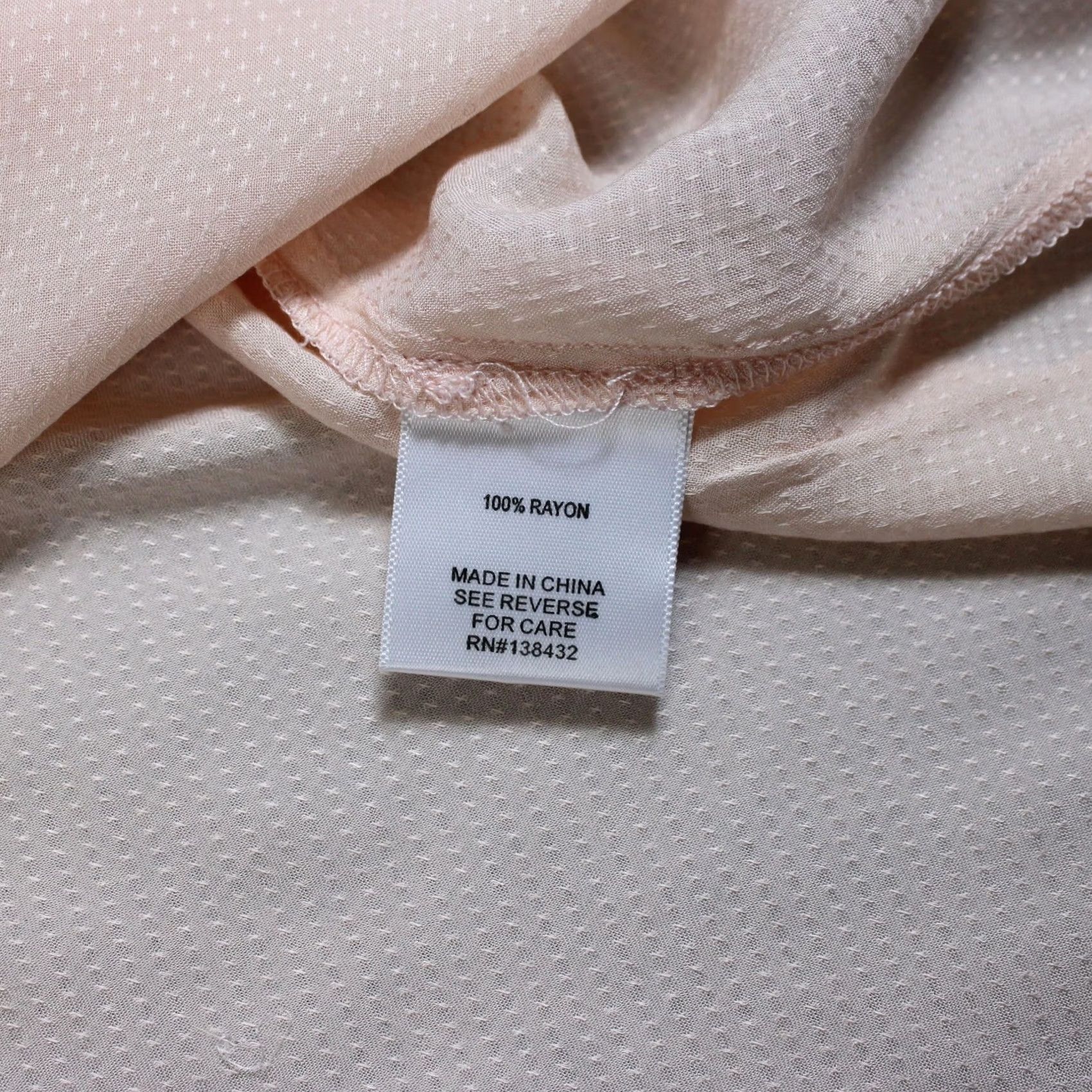 Vintage VINTAGE? No. ModCloth Shirt Women L Pink Ruffle Mock Neck Button Sheer Romantic Boho Top Size L / US 10 / IT 46 - 4 Thumbnail