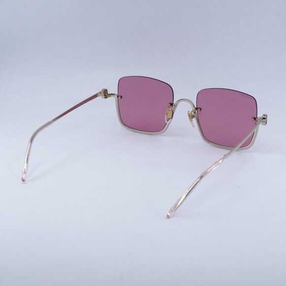 Gucci Gucci GG1279S 003 Sunglasses Gold Square Frame, Cyclamen Size ONE SIZE - 11 Thumbnail