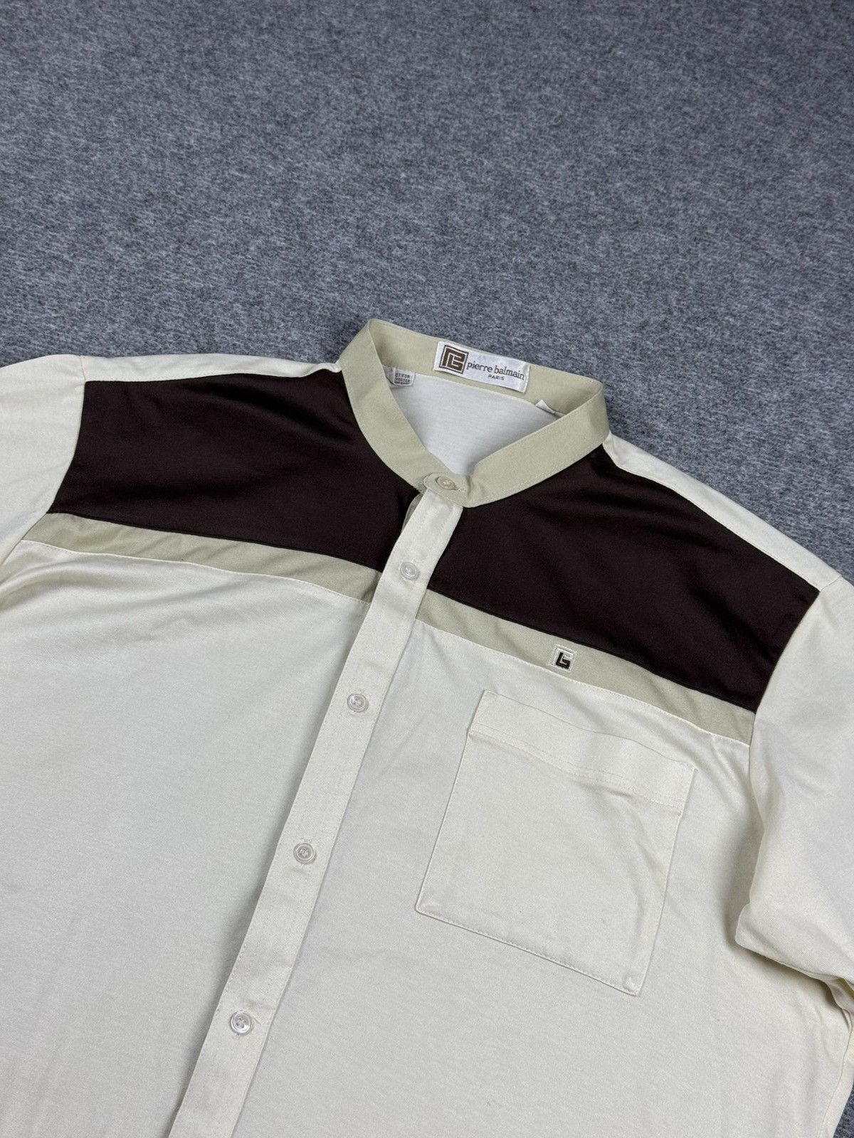Japanese Brand × Pierre Balmain × Vintage Vintage Pierre Balmain button ups shirt Size US L / EU 52-54 / 3 - 4 Thumbnail