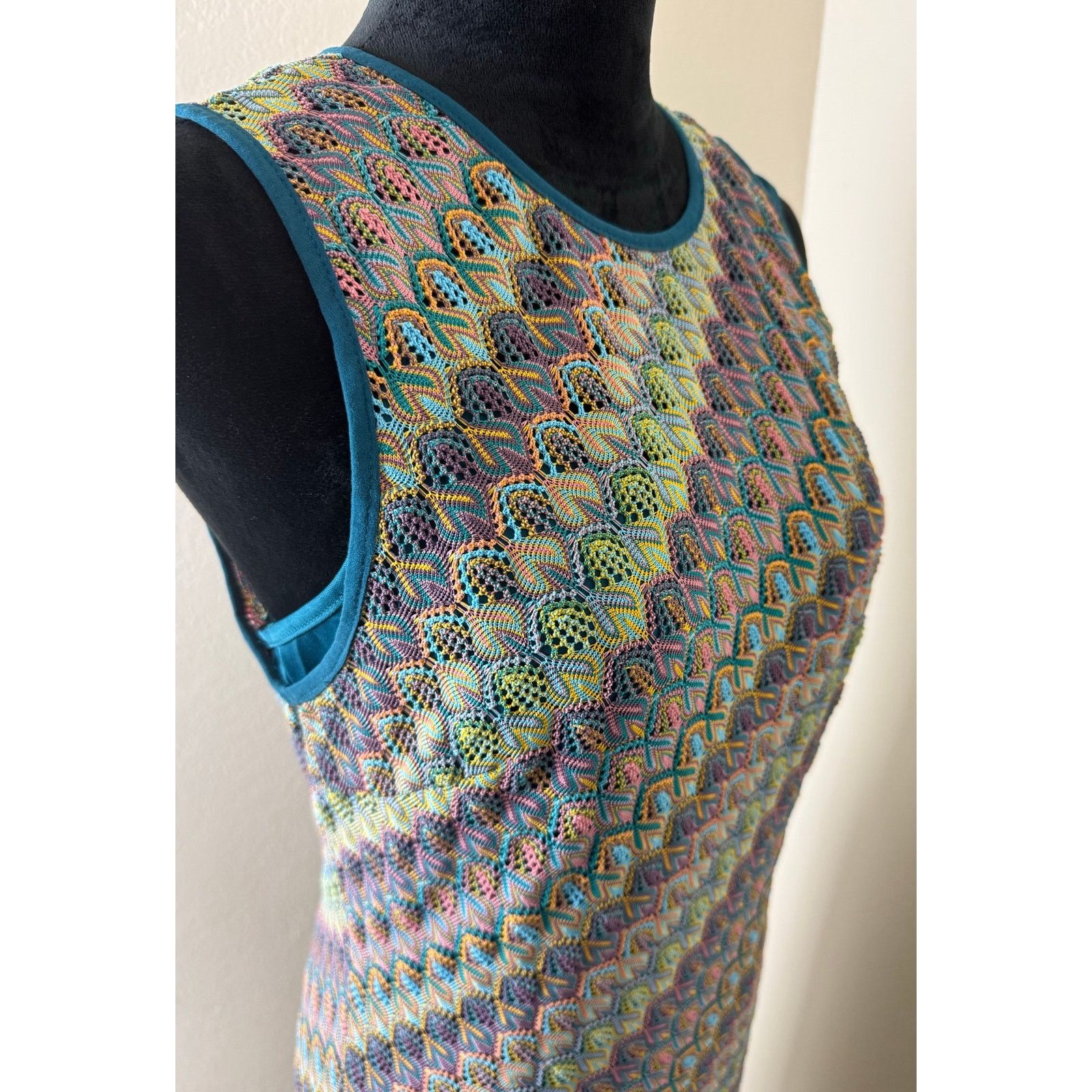 Donna Morgan Donna Morgan Blue Multi Dress With Mini Under Dress Size XL / US 12-14 / IT 48-50 - 8 Thumbnail