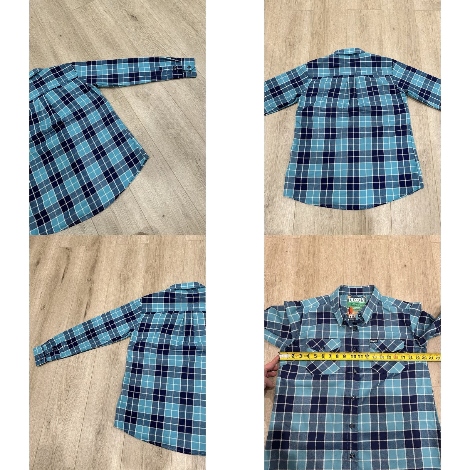 Vintage Dixxon Flannel Company Shirt Womens Large Blue Plaid Button Down Flannel Size L / US 10 / IT 46 - 8 Thumbnail