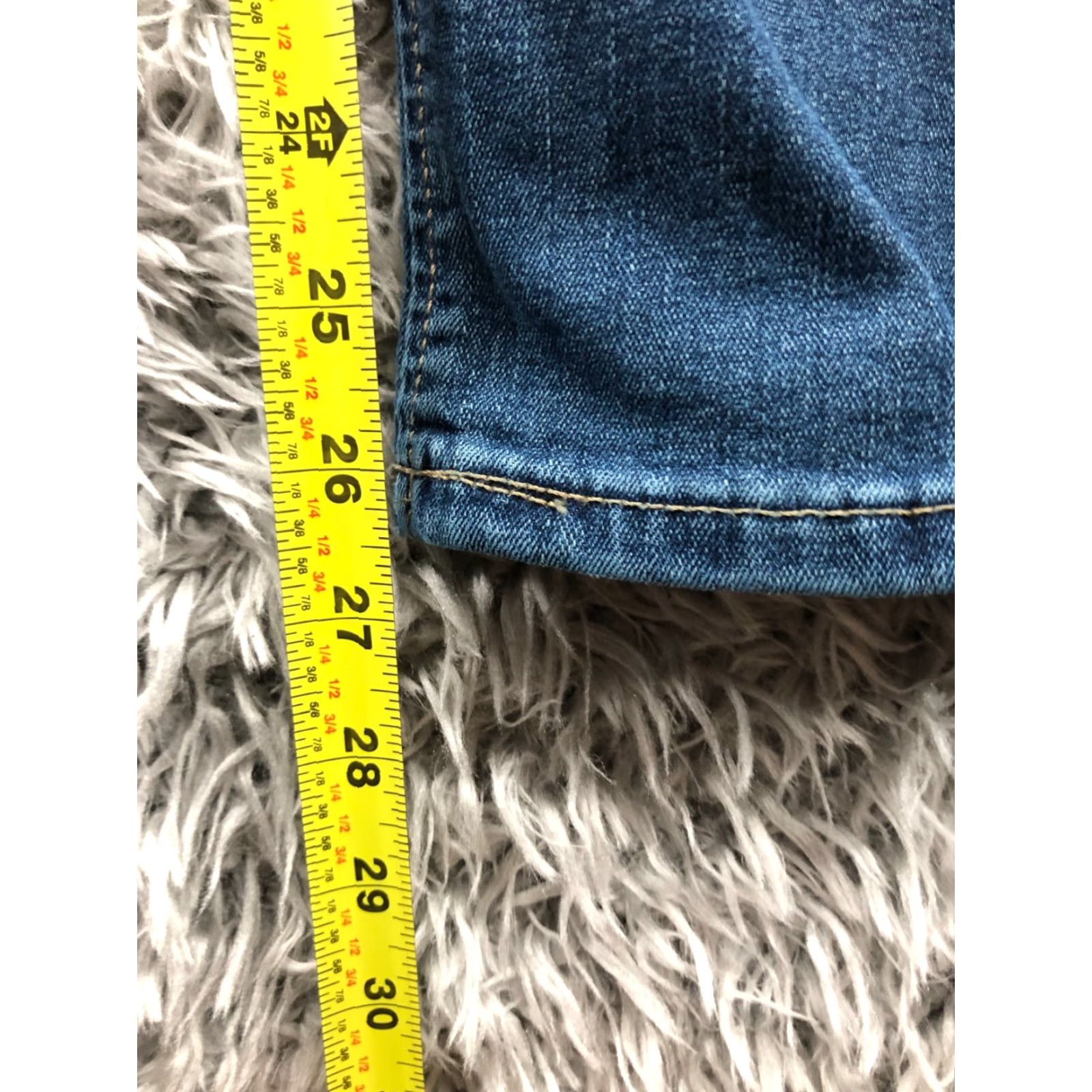 Lee LEE Premium Classic Jeans Woman Size 16 Short Blue Straight 5-Pocket Denim Size 38" / US 16 / IT 52 - 3 Thumbnail