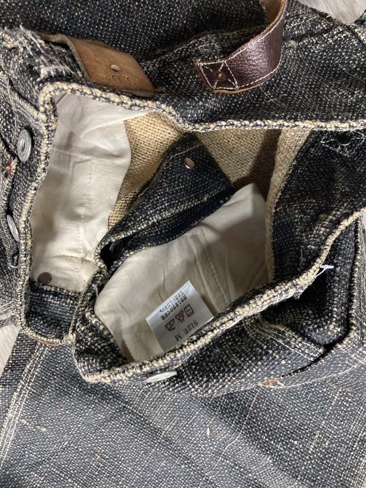 Studio D'Artisan Studio D Artisan Baggy Jeans Sack Material Made In Japan Size US 33 - 7 Thumbnail