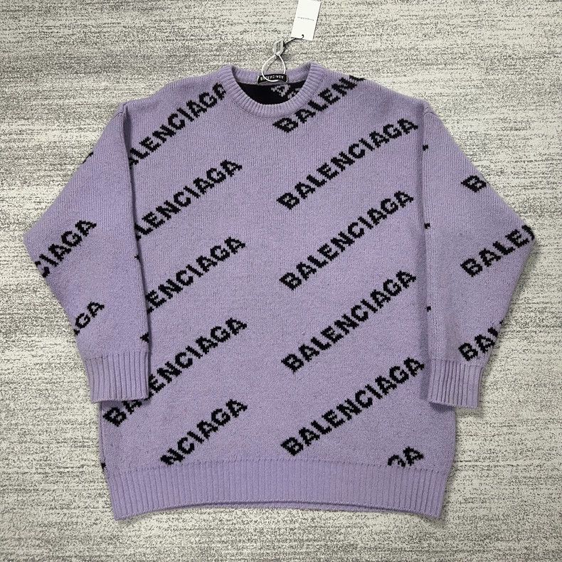 Balenciaga Balenciaga Taro purple sweater Size US S / EU 44-46 / 1 - 1 Thumbnail
