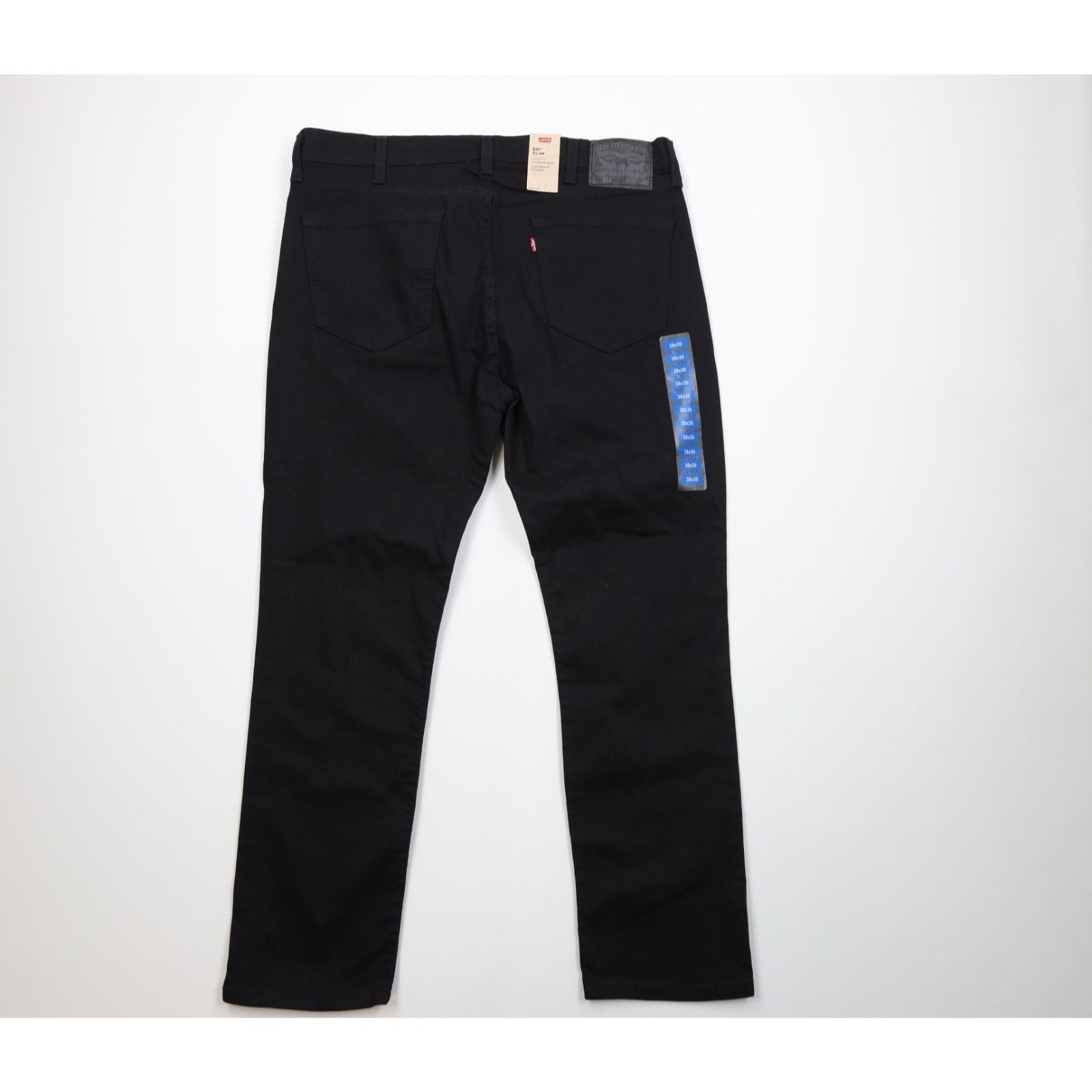 Levi's New Levis 511 Stretch Slim Fit Denim Jeans Black Size US 38 / EU 54 - 9 Thumbnail