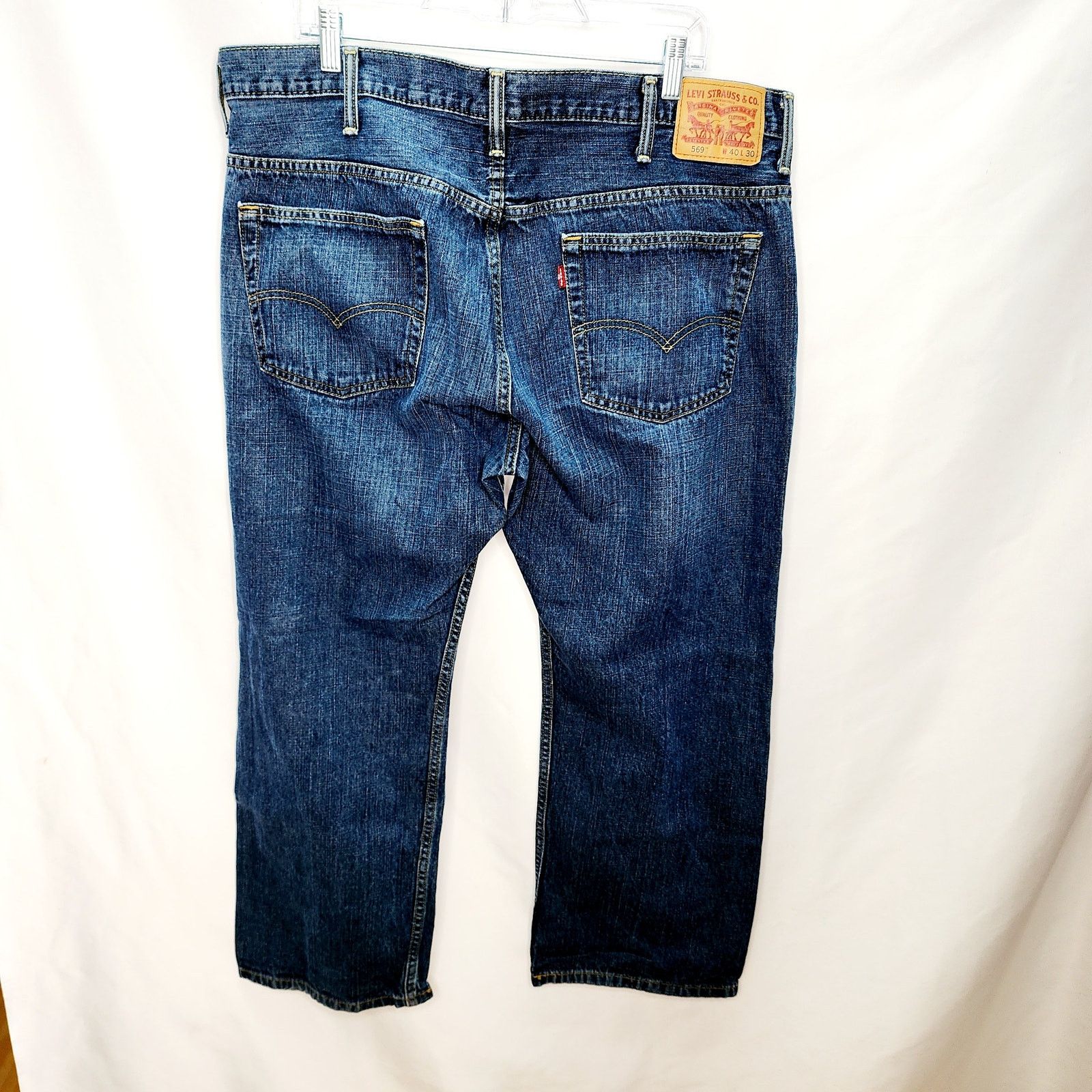 Levi's Levi 569 Loose Straight Fit Men's Blue Denim Jeans Size US 40 / EU 56 - 2 Thumbnail