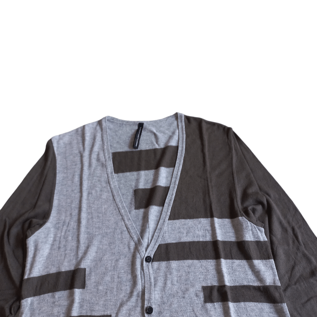 Black Barrett Black Barrett by Neil Barrett - Striped Cardigan Size US M / EU 48-50 / 2 - 3 Thumbnail