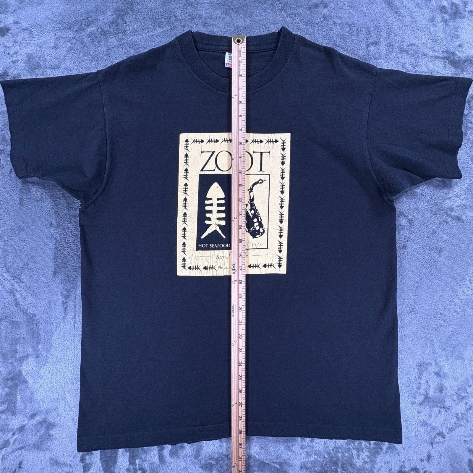 Fruit Of The Loom Vintage ZOOT Hot Seafood Cool Jazz T Shirt XL 90s Made in US Size US XL / EU 56 / 4 - 7 Thumbnail