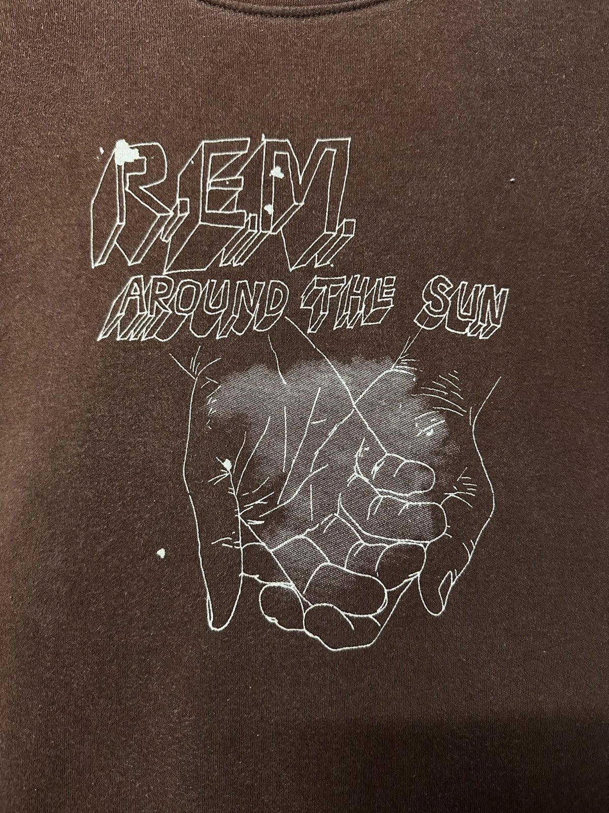 Band Tees × Vintage Vintage REM ARound The Sun Band Faded Uk Tee Size US S / EU 44-46 / 1 - 2 Thumbnail