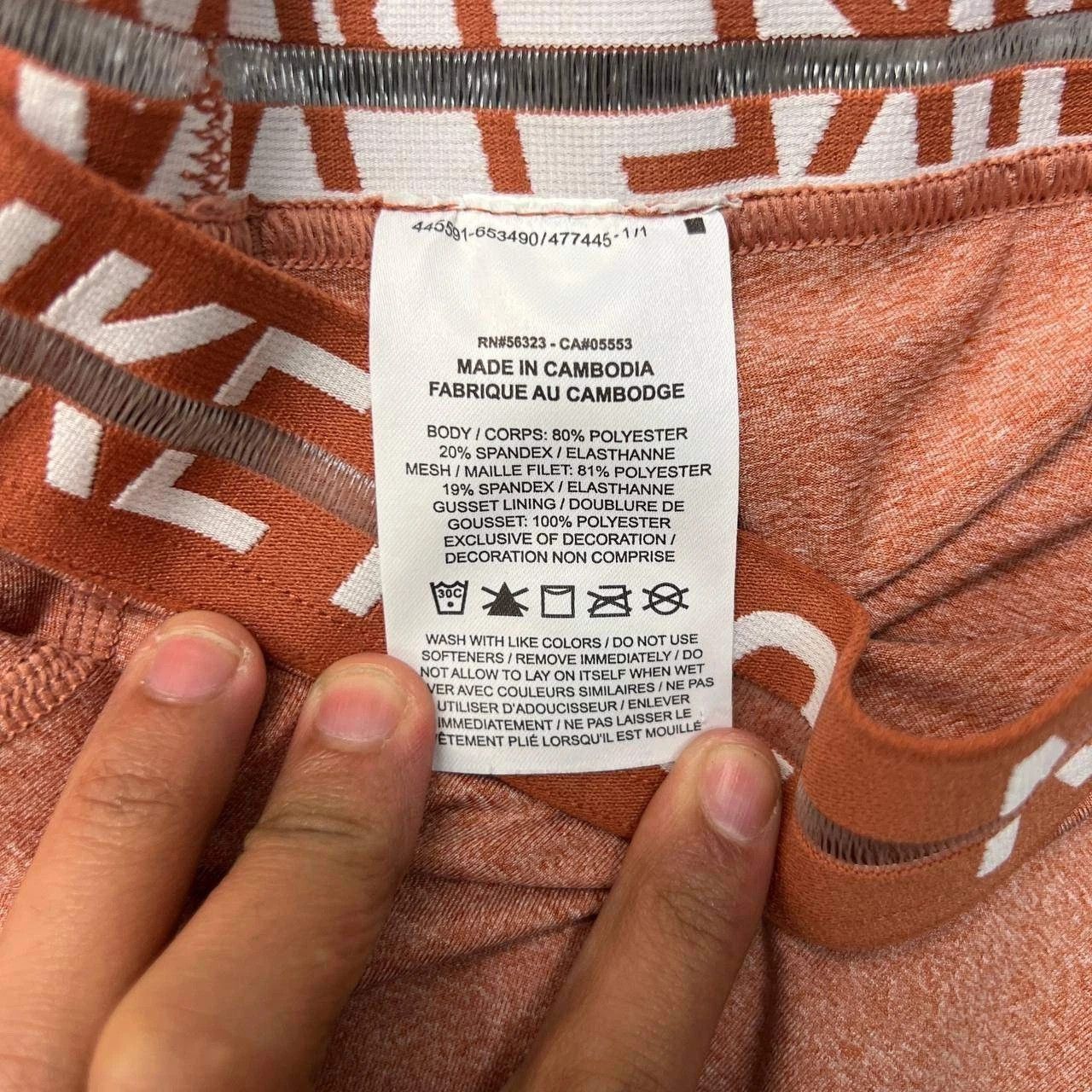 Nike Nike Pro Dri-Fit Leggings Women L Cropped Pull On 30x21 Size 30" / US 8 / IT 44 - 9 Thumbnail
