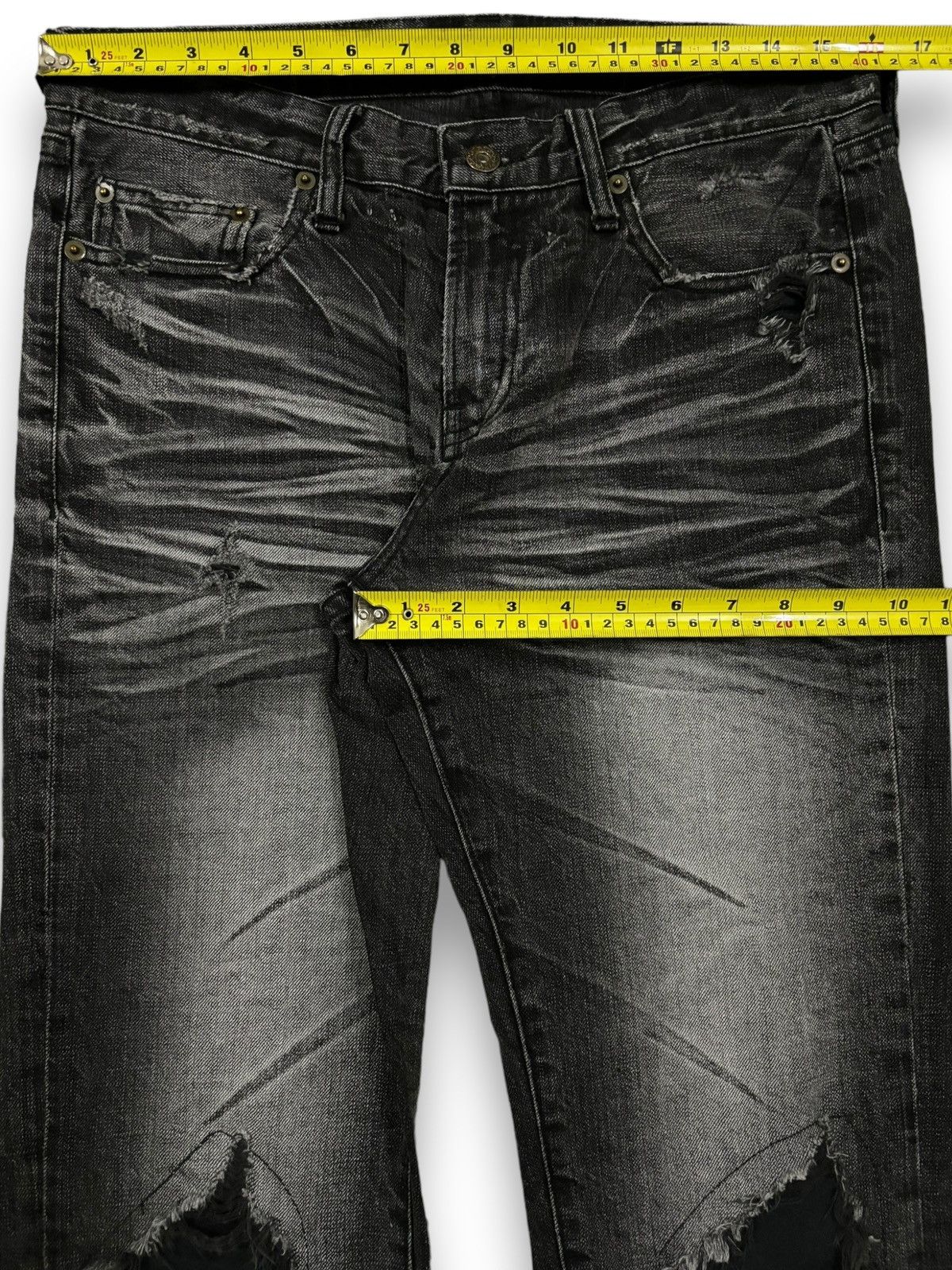 If Six Was Nine Vintage Japanese Brand Whiskers Faded Loose Distressed Jeans Size US 32 / EU 48 - 17 Thumbnail