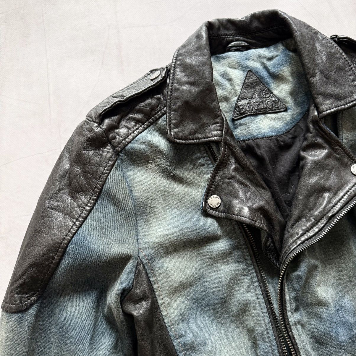 Hysteric Glamour × Undercover Gothic Leather Biker Distressed Jacket LGB Rick Owens Vibe Size US S / EU 44-46 / 1 - 9 Thumbnail