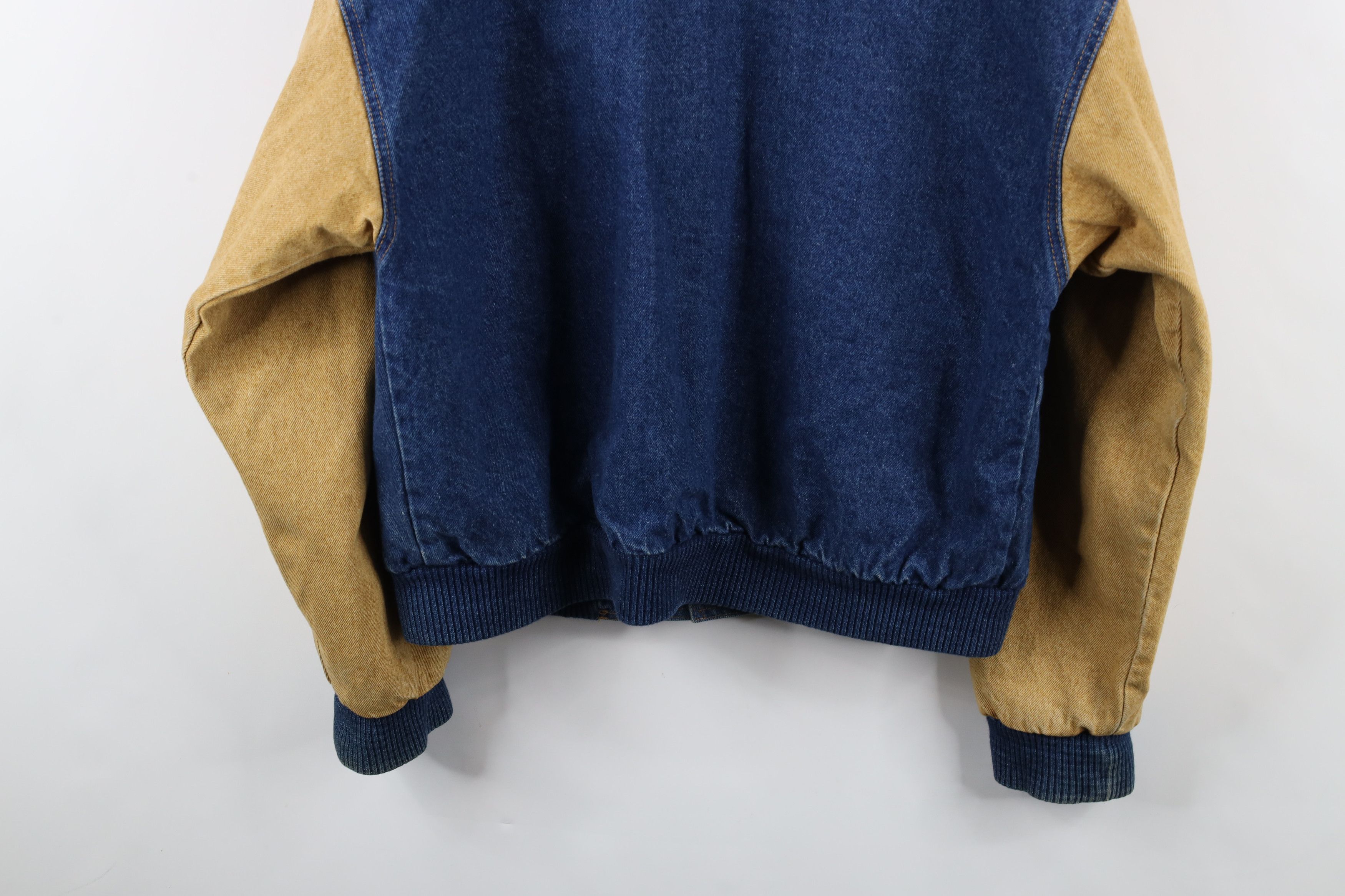 Vintage Vintage 90s Ford Motorsport Denim Jean Varsity Bomber Jacket Size US L / EU 52-54 / 3 - 15 Thumbnail