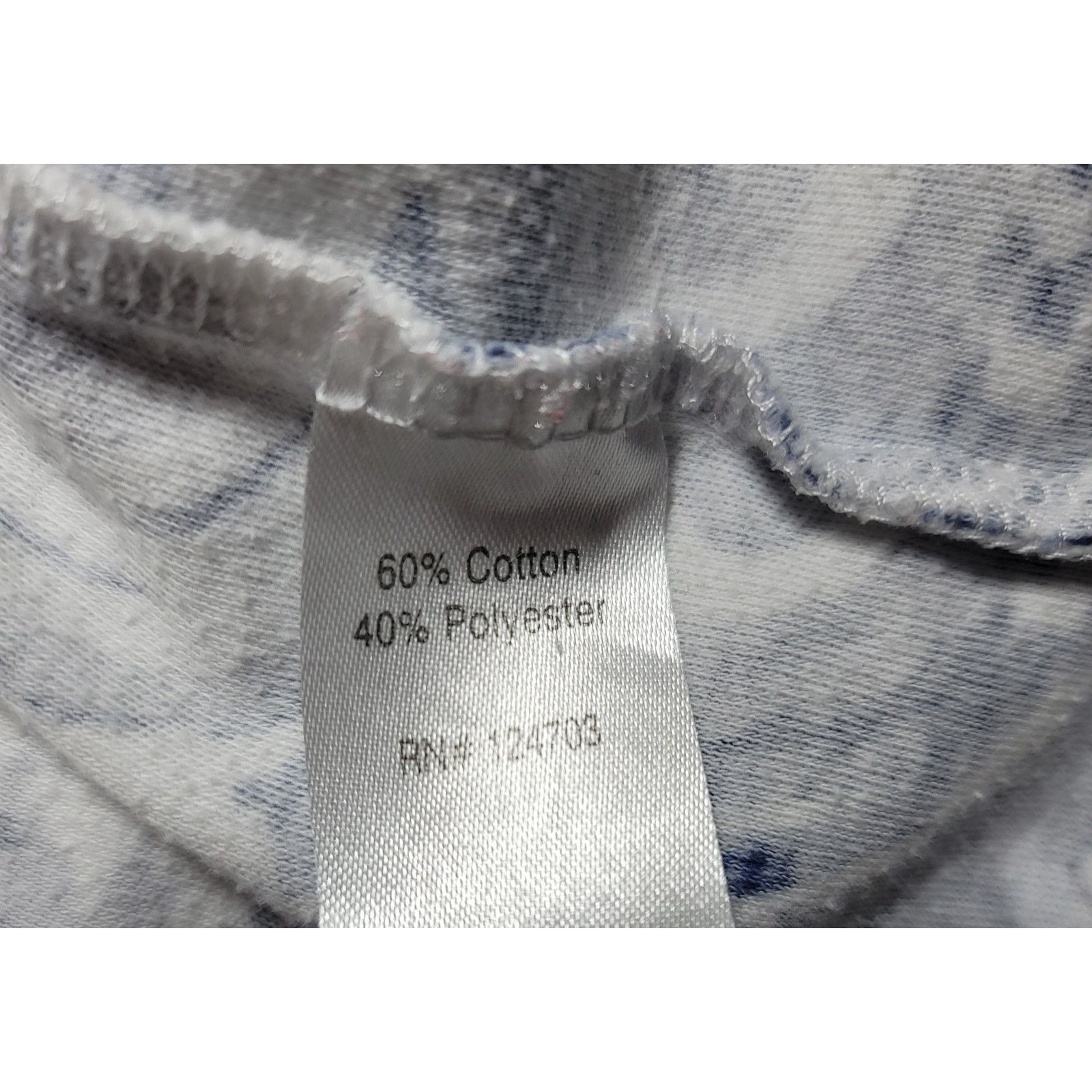 Other Rebecca Malone Blue White Geo Print Top PM Lightweight Size M / US 6-8 / IT 42-44 - 4 Thumbnail