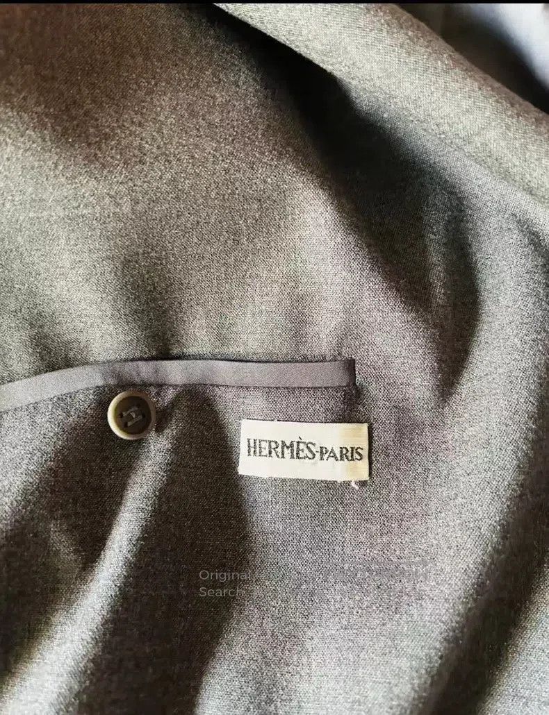 Hermes Hermes Cashmere Gray H-Button Jacket Size S / US 4 / IT 40 - 7 Thumbnail