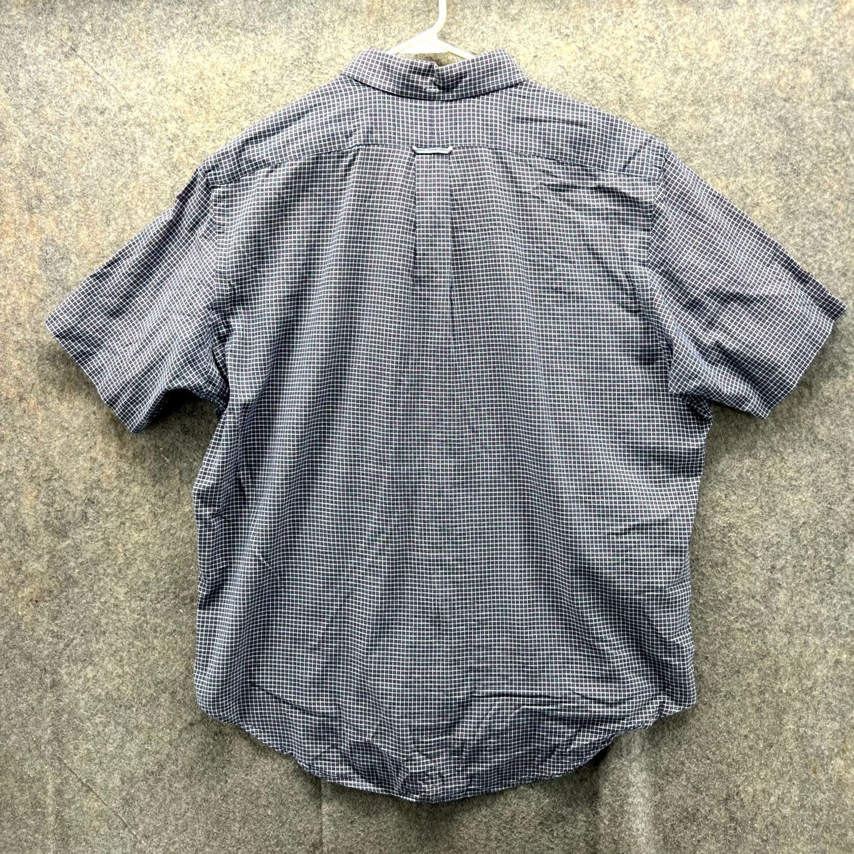 Ralph Lauren VINTAGE Ralph Lauren Shirt Men XL Blue Windowpane Button Down Classic Short Sleeve Vtg Size US XL / EU 56 / 4 - 6 Thumbnail