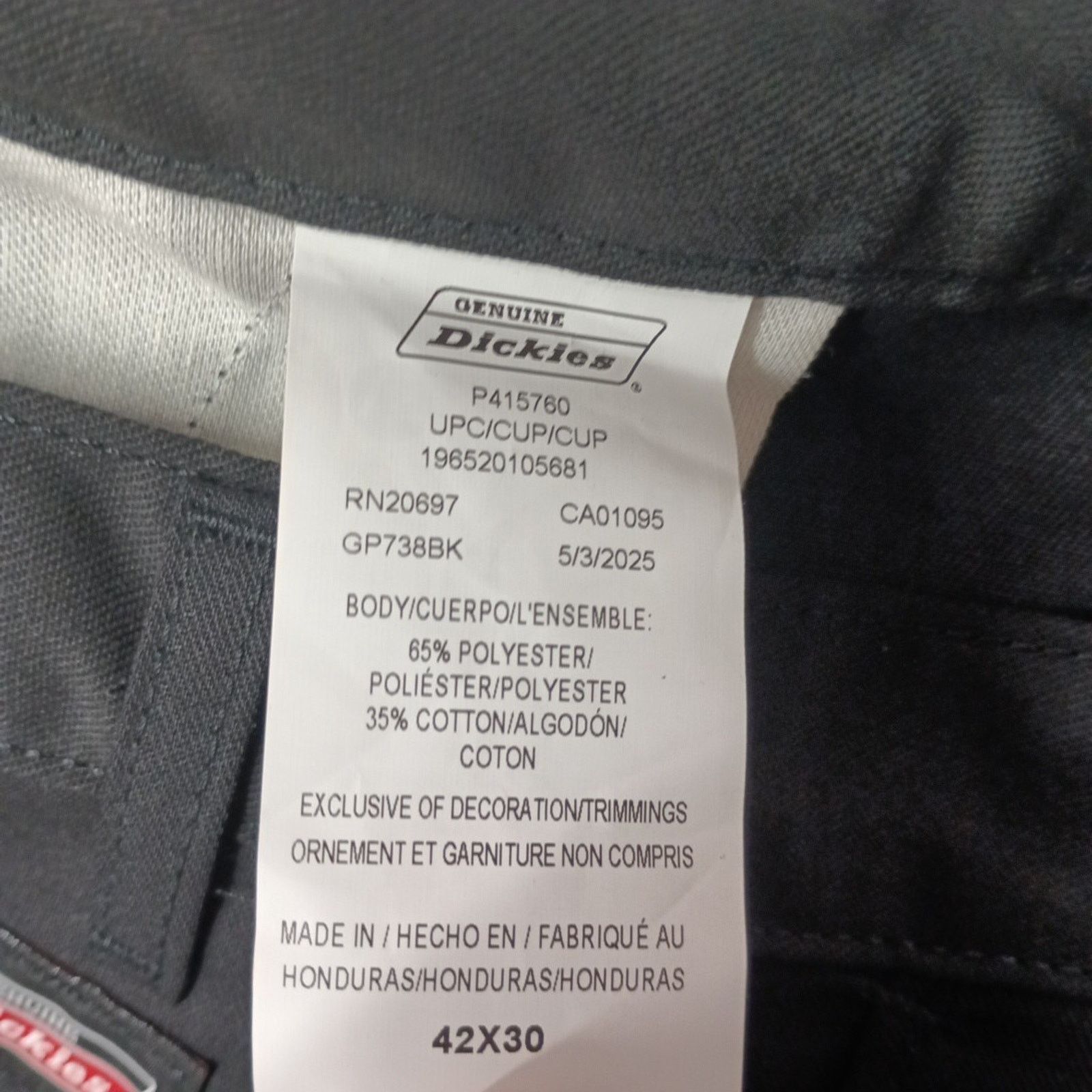 Dickies Dickies Loose Fit Double Knee Work Pants Men's 42x30 Black Size US 42 / EU 58 - 5 Thumbnail