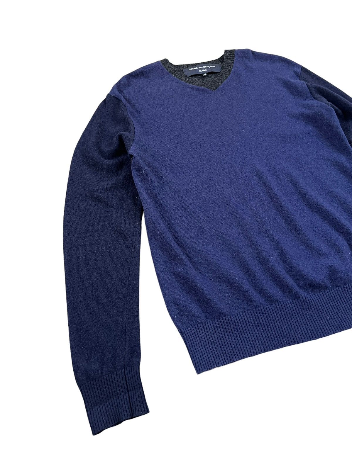 Comme des Garcons Homme Vintage Comme des Garçons Homme Tricolour Wool Jumper Size US M / EU 48-50 / 2 - 6 Thumbnail