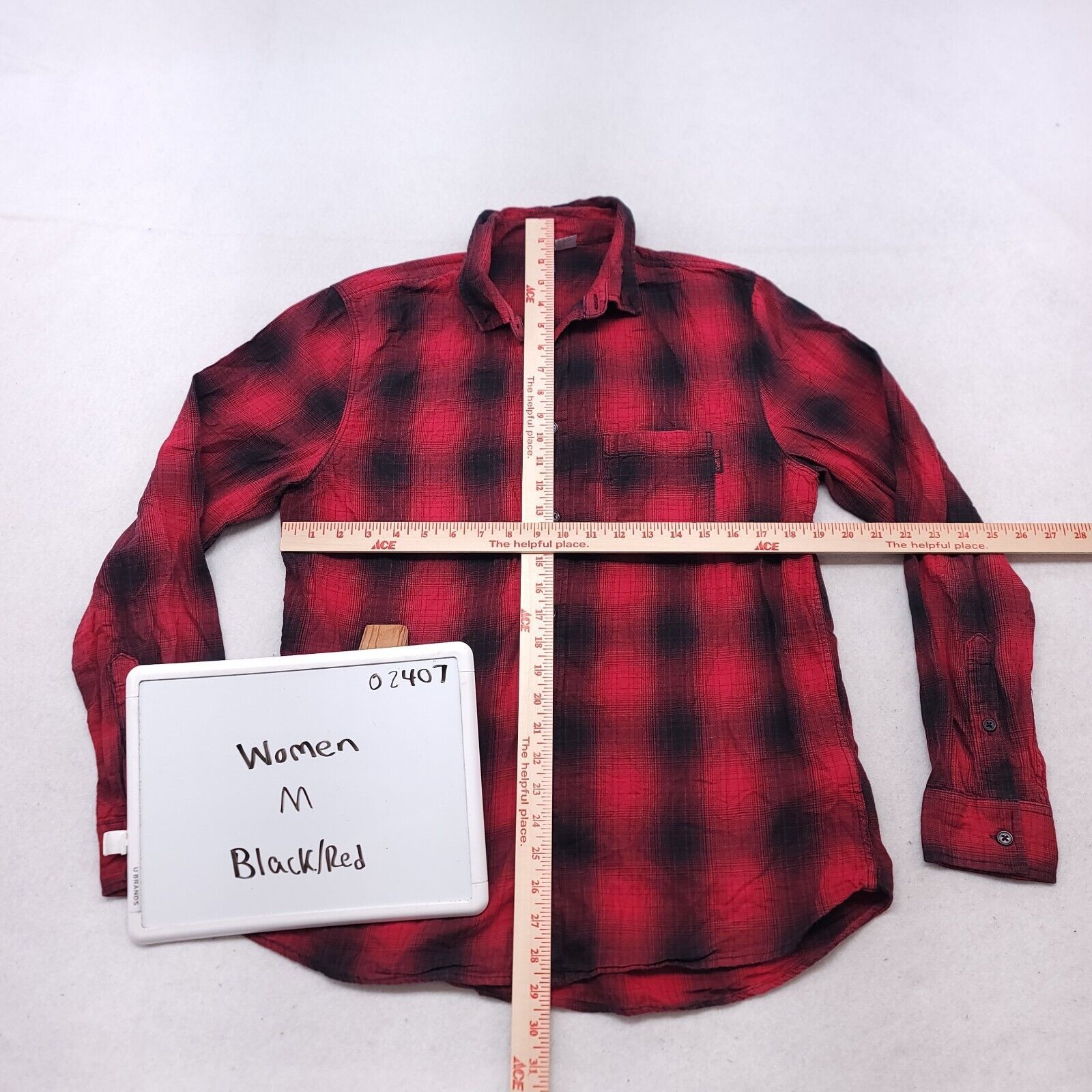 H&M H&M Divided Tartan Flannel Button Up Shirt Womens Size M Red Size M / US 6-8 / IT 42-44 - 6 Thumbnail