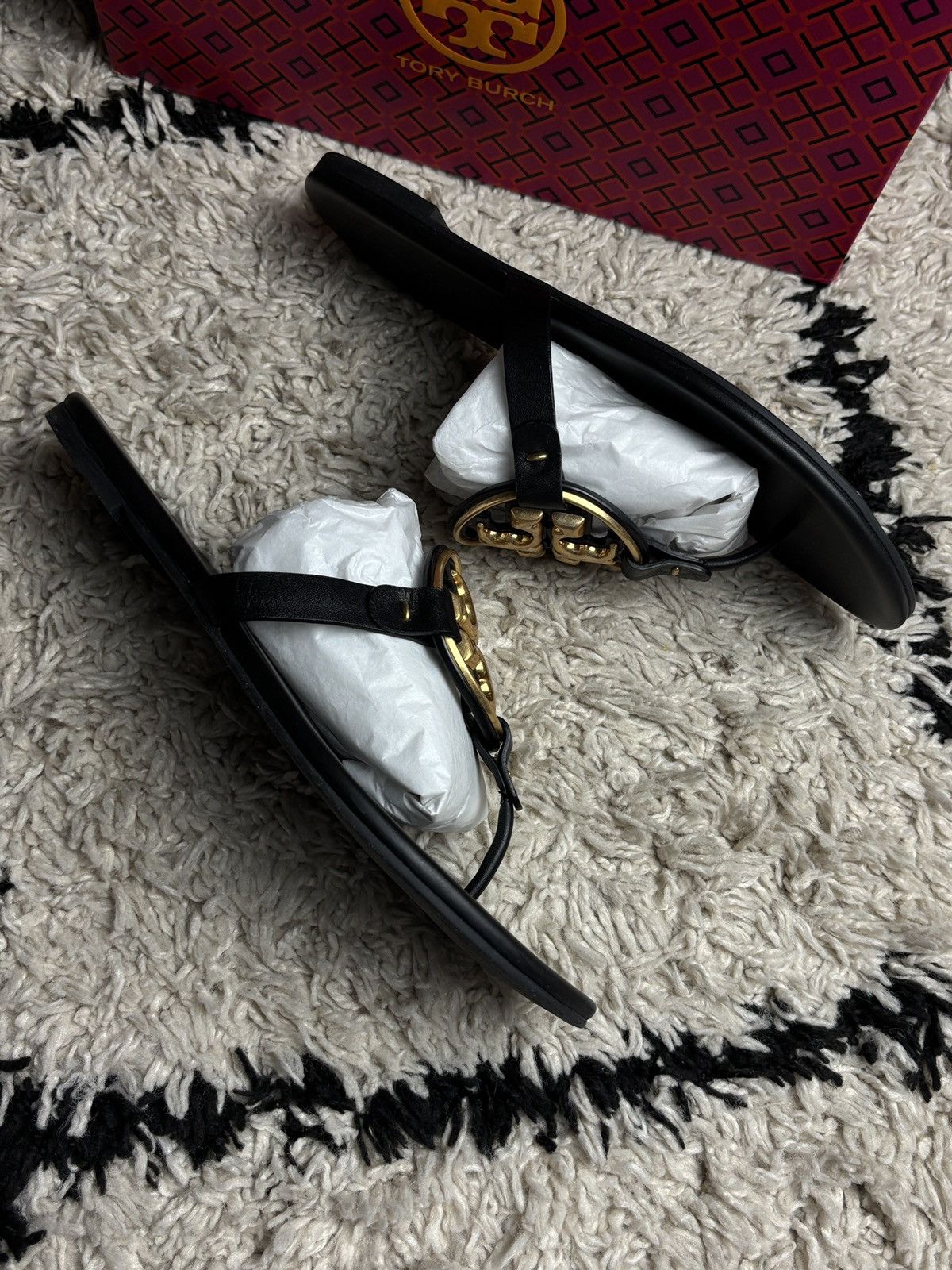Tory Burch Tory Burch Meta Miller Black Sandal Size US 9.5 / IT 39.5 - 4 Thumbnail