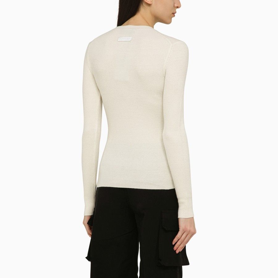 Canada Goose o1d2blof0824 Wool Sweaters in Off White Size S / US 4 / IT 40 - 3 Thumbnail