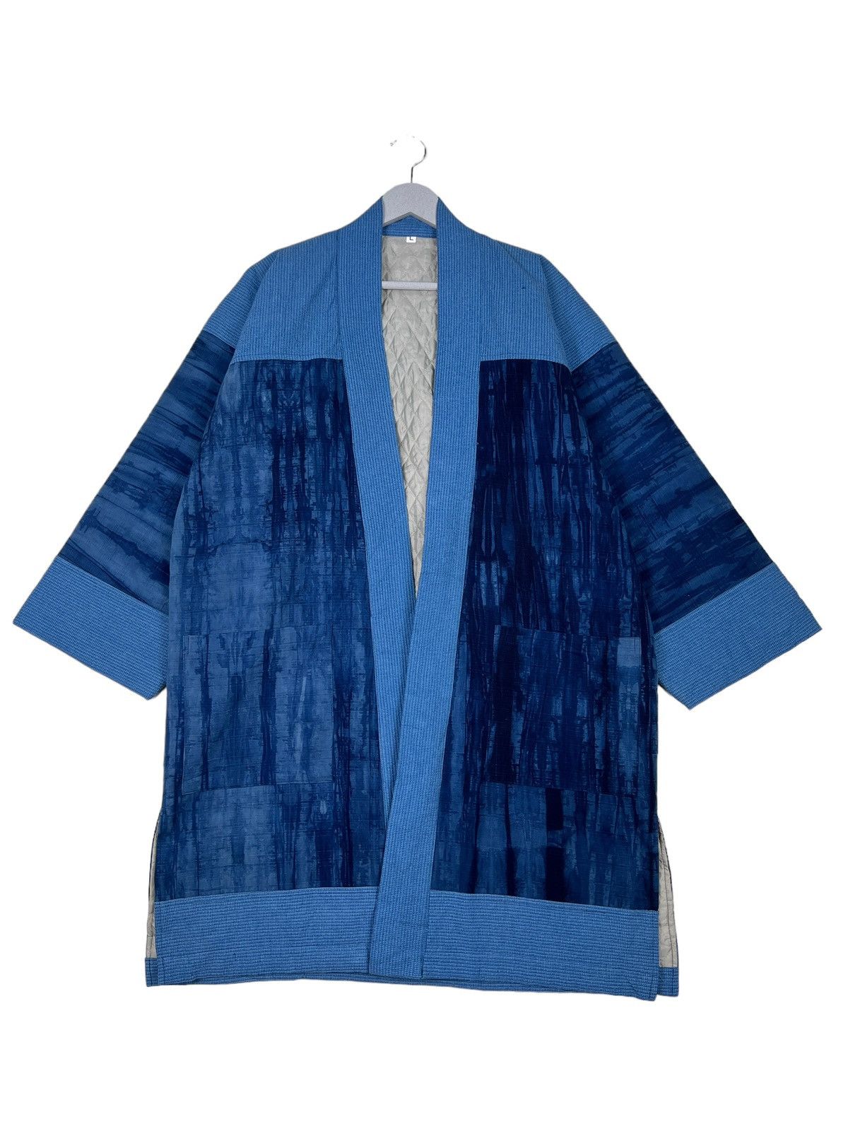 Indigo 🔥 80s VINTAGE INDIGO KIMONO HANTEN JACKET Size US L / EU 52-54 / 3 - 2 Thumbnail
