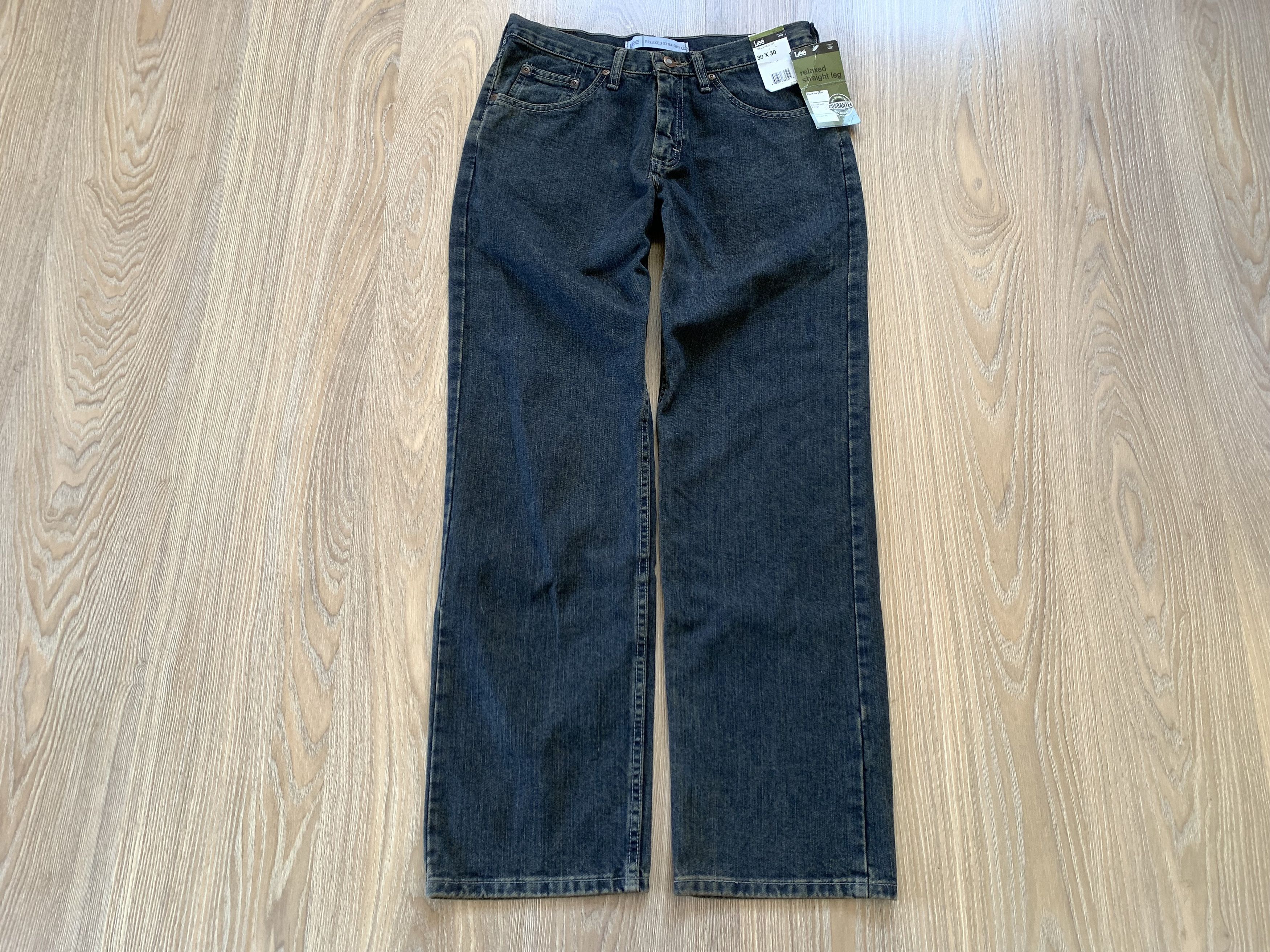 Lee New Lee Relaxed Straight Leg Vintage Jeans Size US 30 / EU 46 - 2 Thumbnail