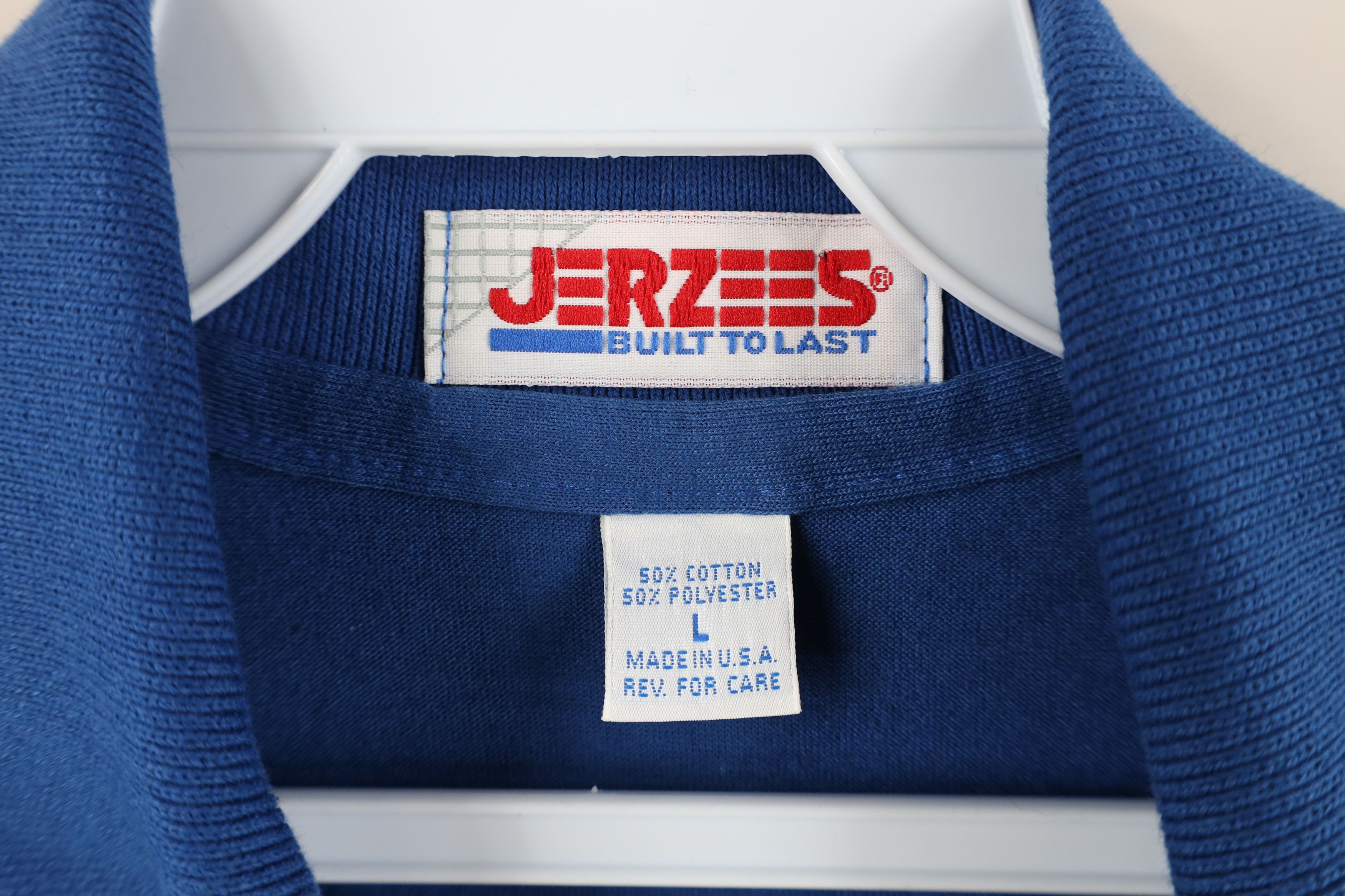 Vintage Vintage 90s Streetwear Collared Polo Shirt Royal Blue USA Size US L / EU 52-54 / 3 - 6 Thumbnail