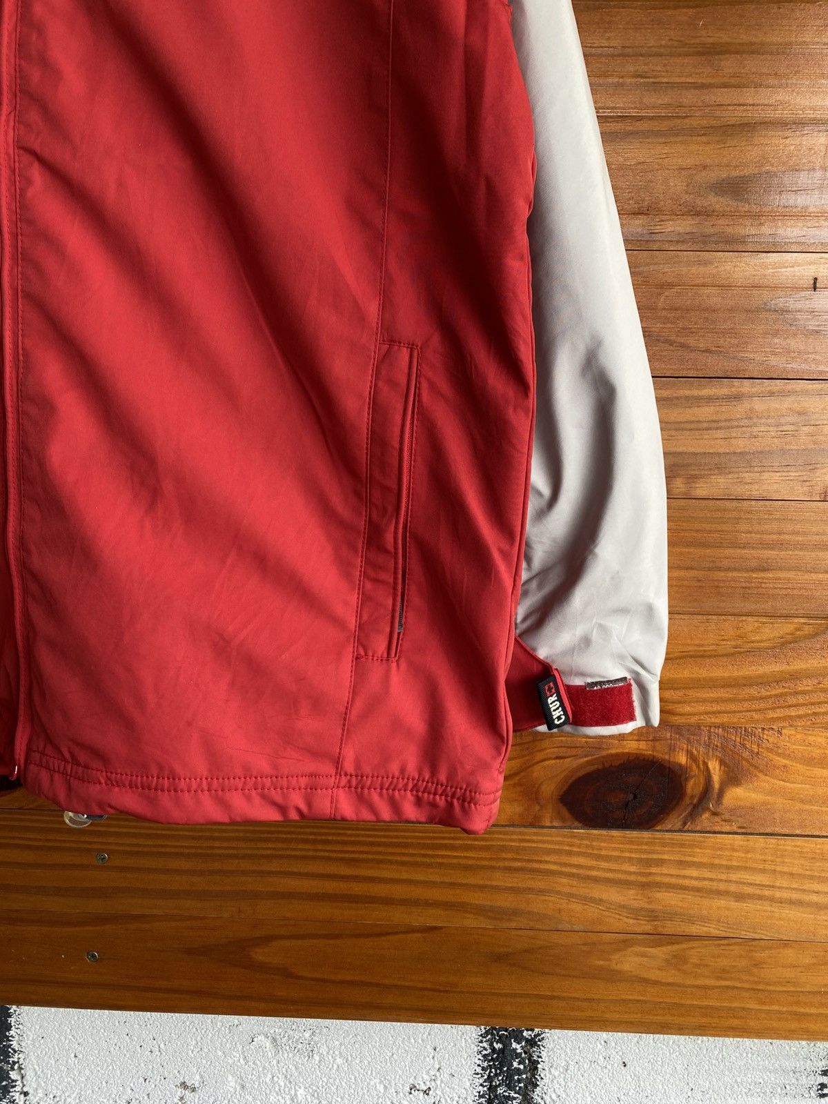 Japanese Brand Vintage CHUR Snowboarding Generation Hooded Jacket Red Grey Size M / US 6-8 / IT 42-44 - 6 Thumbnail