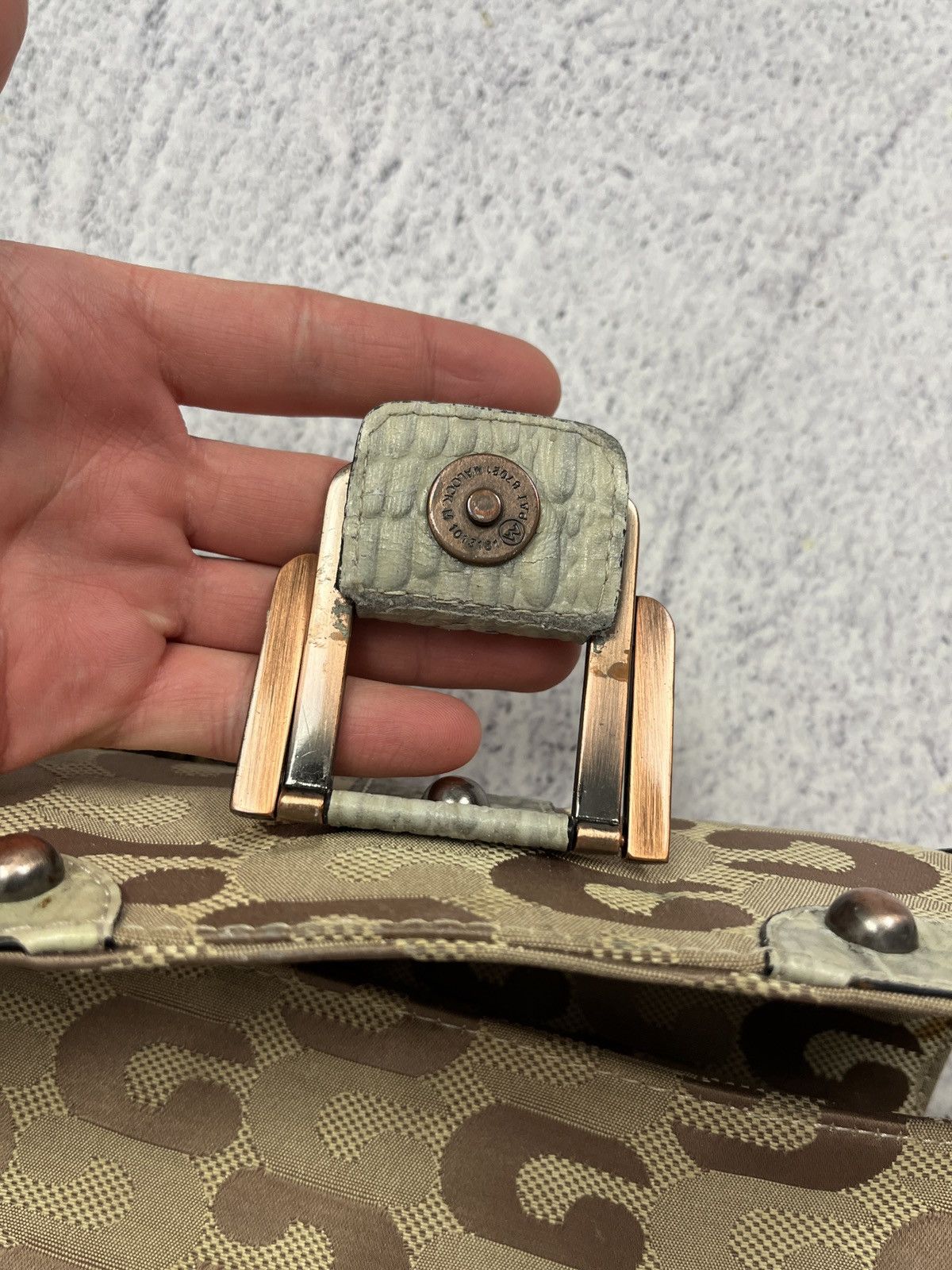 Guess Vintage 00’s GUESS Cloth Handbag Monogram Y2k Avant Garde Size ONE SIZE - 16 Thumbnail