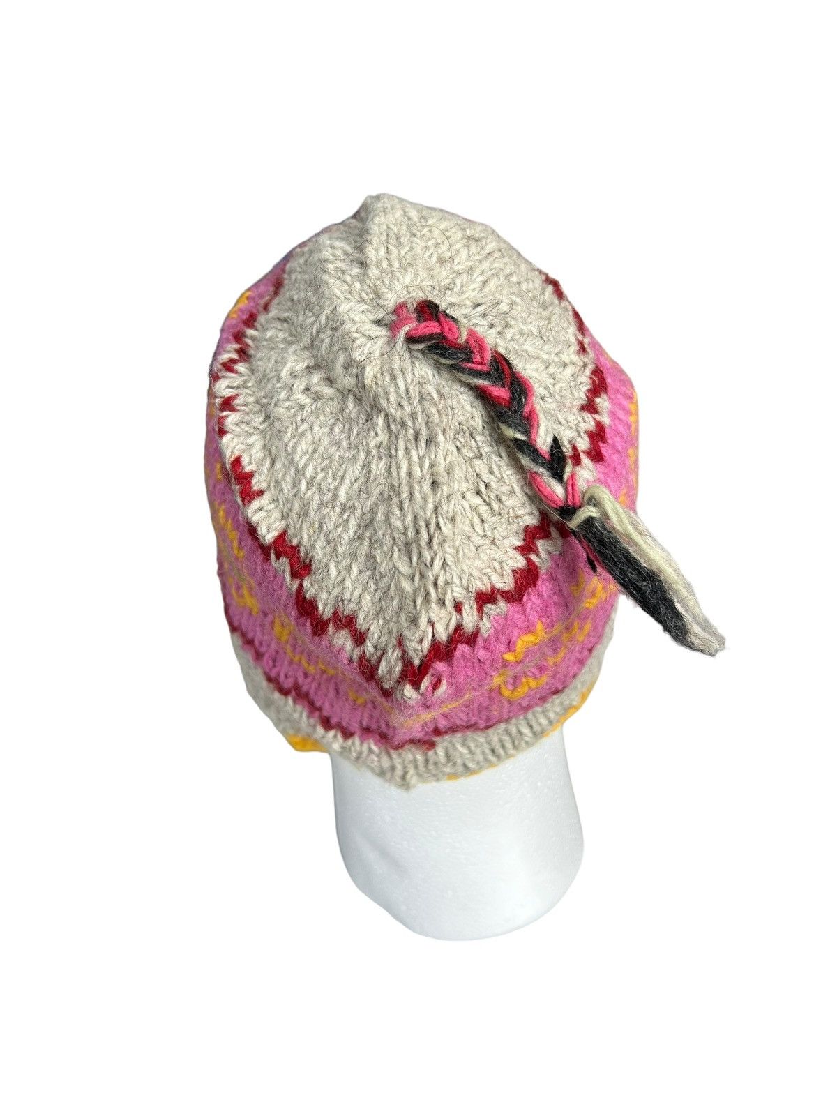 14th Addiction × Japanese Brand 🌈 Hippies Style Knitted Multicolour wool Beanie Hats 💥 Size ONE SIZE - 5 Thumbnail