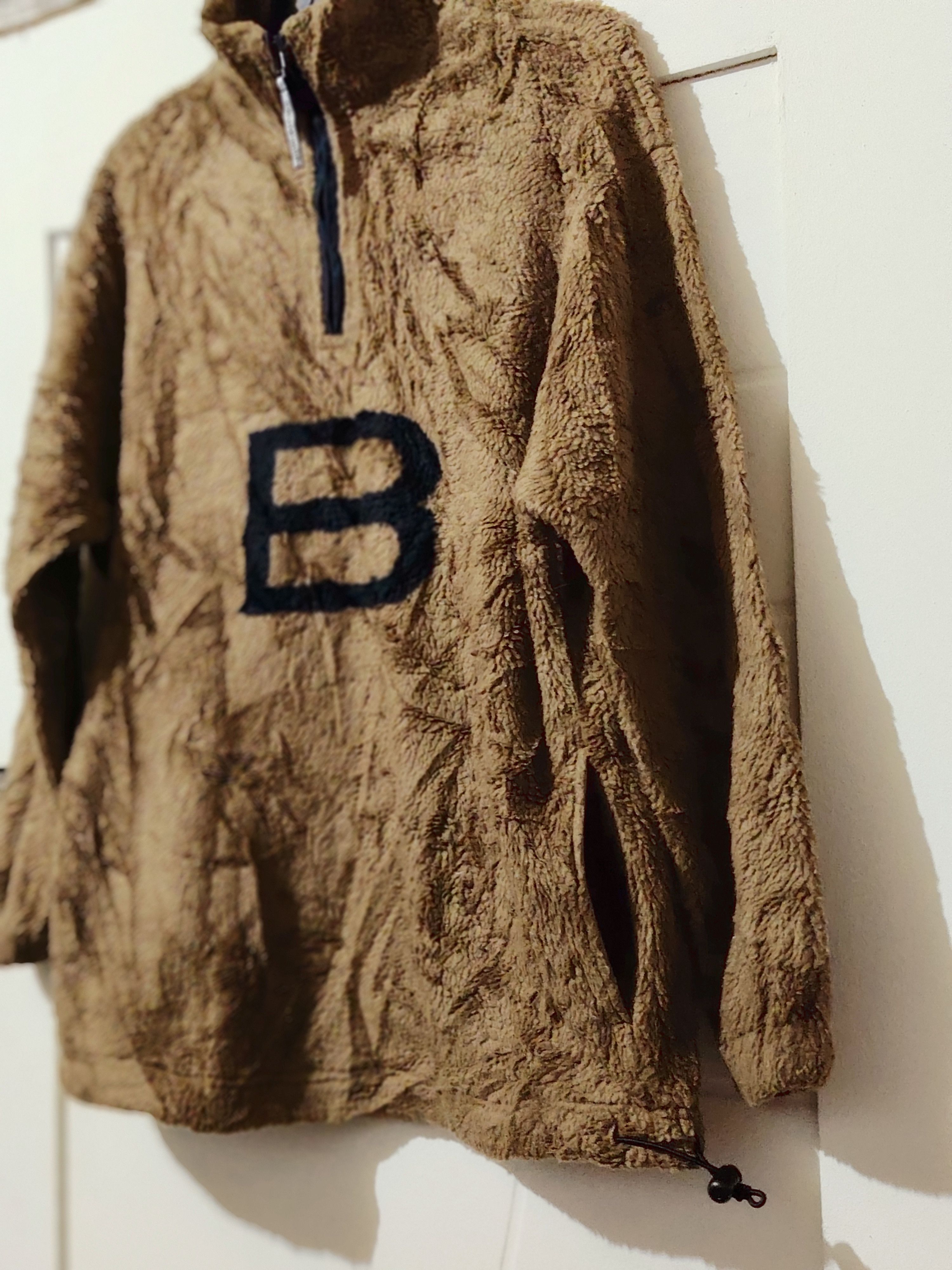Balenciaga Balenciaga Og Logo Fleece Half Zipper Jacket Very Rare Size US L / EU 52-54 / 3 - 3 Thumbnail