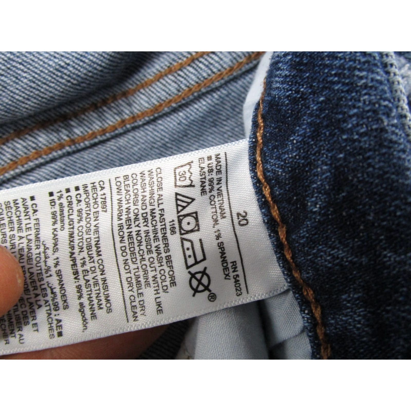 Old Navy Old Navy Distressed Denim Jeans Womens Plus Size 20 Stretch Boyfriend Mid Rise 5-Pocket Blue Size 42" / US 20 - 5 Thumbnail