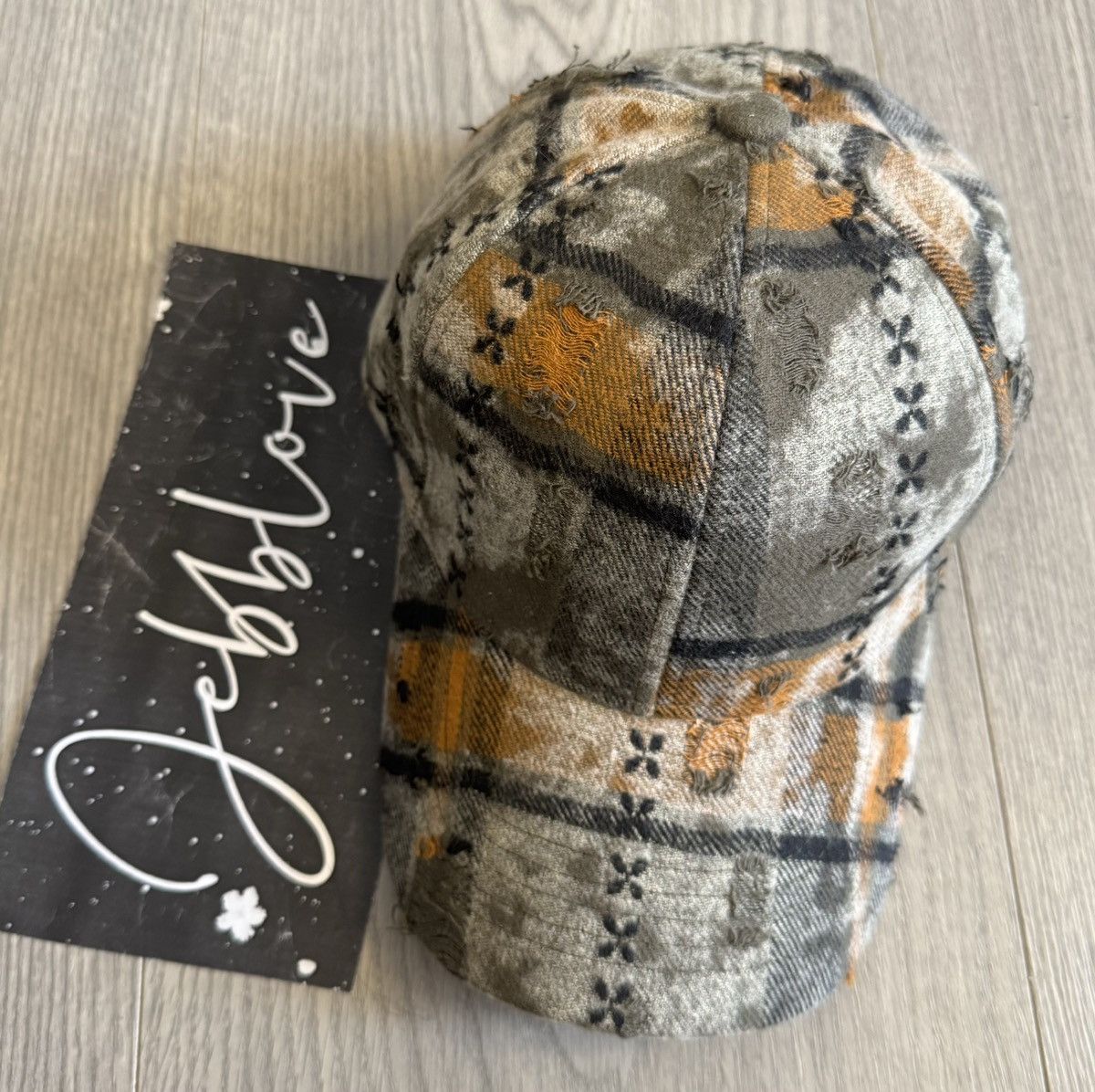 Japanese Brand Streetwear retro punk vintage distressed raw plaid check cap Size ONE SIZE - 1 Thumbnail