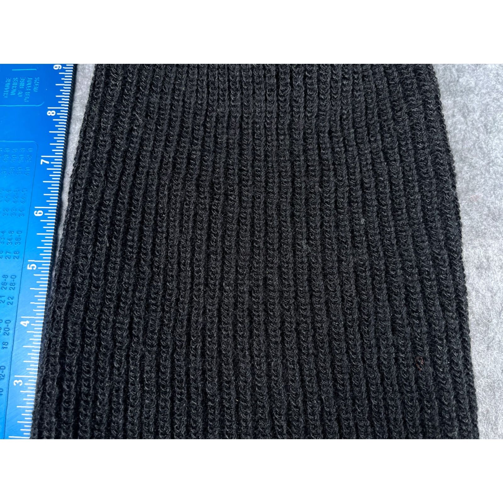 Vintage Beanie Toque Adult One Size Black Double Knit 100% Acrylic Winter Snow Ski Size ONE SIZE - 2 Thumbnail