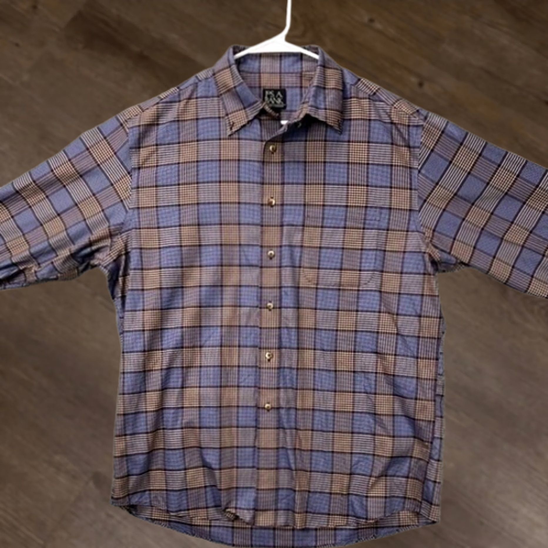 Jos. A. Bank Jos. A. Bank Shirt Mens Large Travelers Collection Multi Glen Check Button Down Shirt Size US L / EU 52-54 / 3 - 1 Thumbnail
