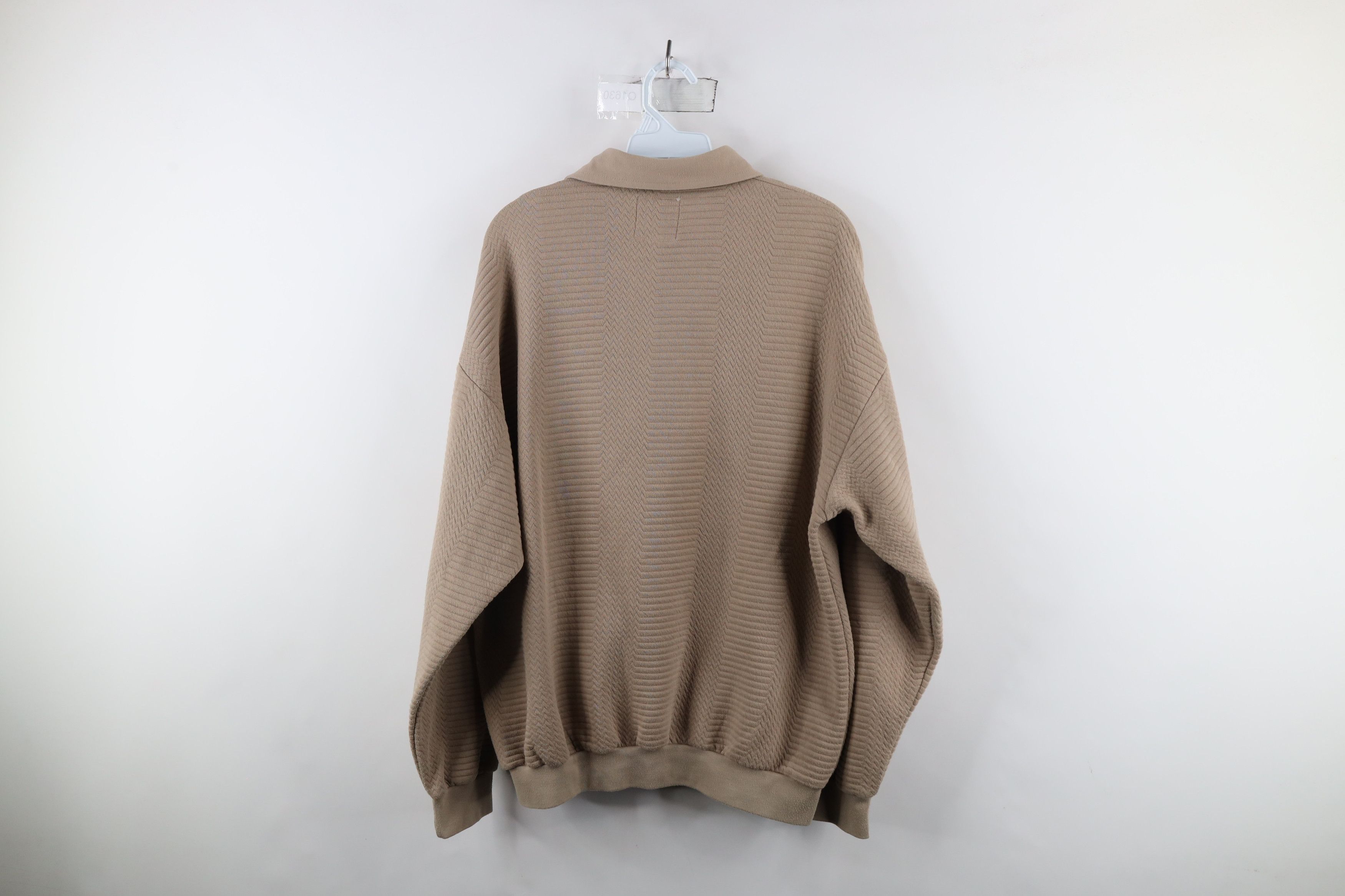 Vintage Vintage 90s Streetwear Textured Collared Pullover Polo Shirt Size US L / EU 52-54 / 3 - 8 Thumbnail