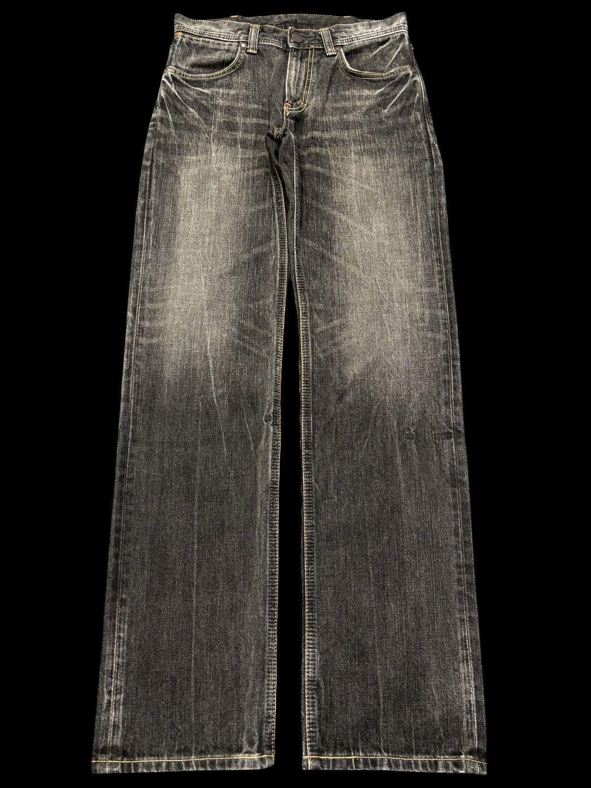 Wrangler 💥90s Style💥Wrangler Black Mudwash Sick Fades Denim F660 Size US 30 / EU 46 - 1 Thumbnail