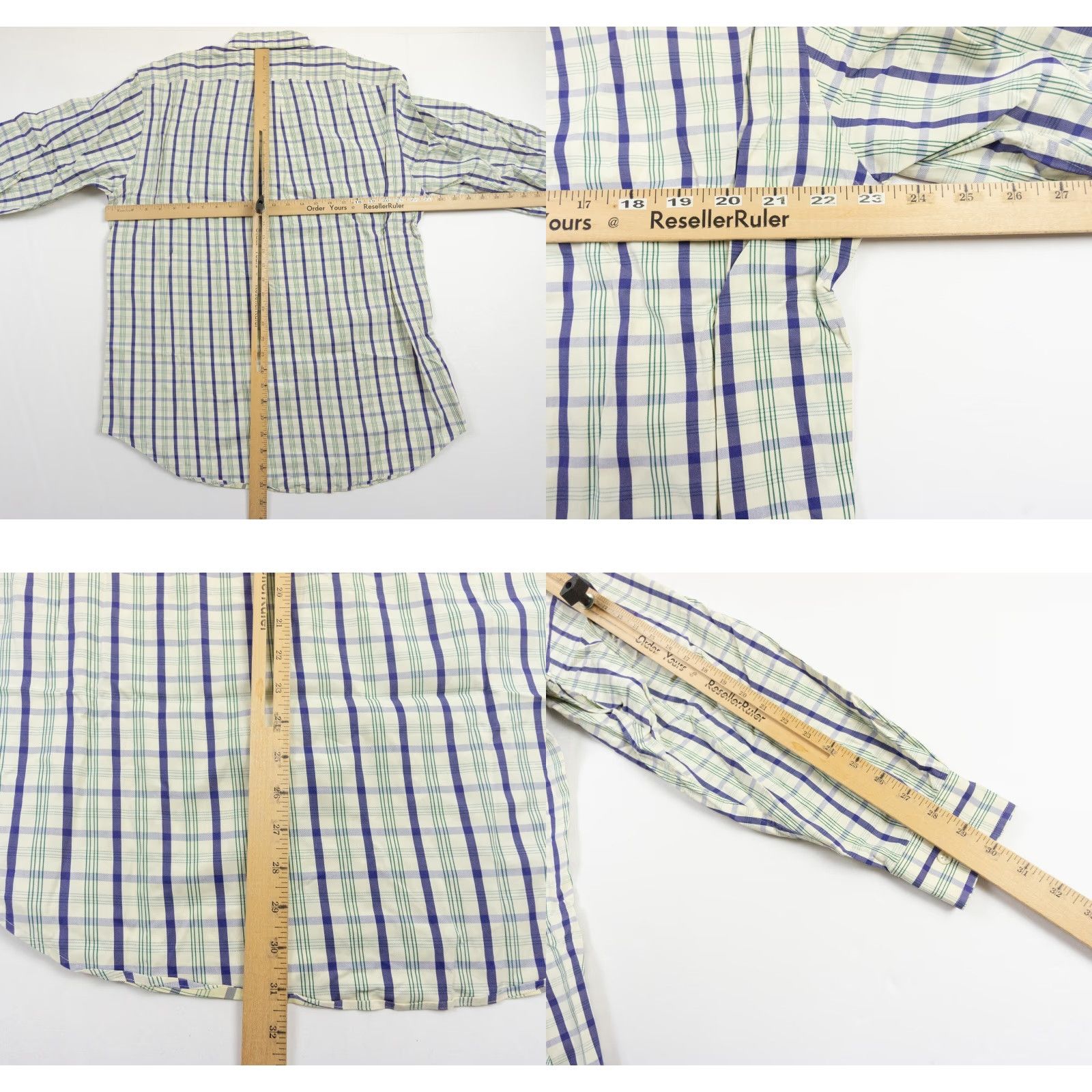 Faconnable VINTAGE Façonnable Button-Up Shirt Mens Small Yellow Checkered Long Sleeve Preppy Size US S / EU 44-46 / 1 - 8 Thumbnail