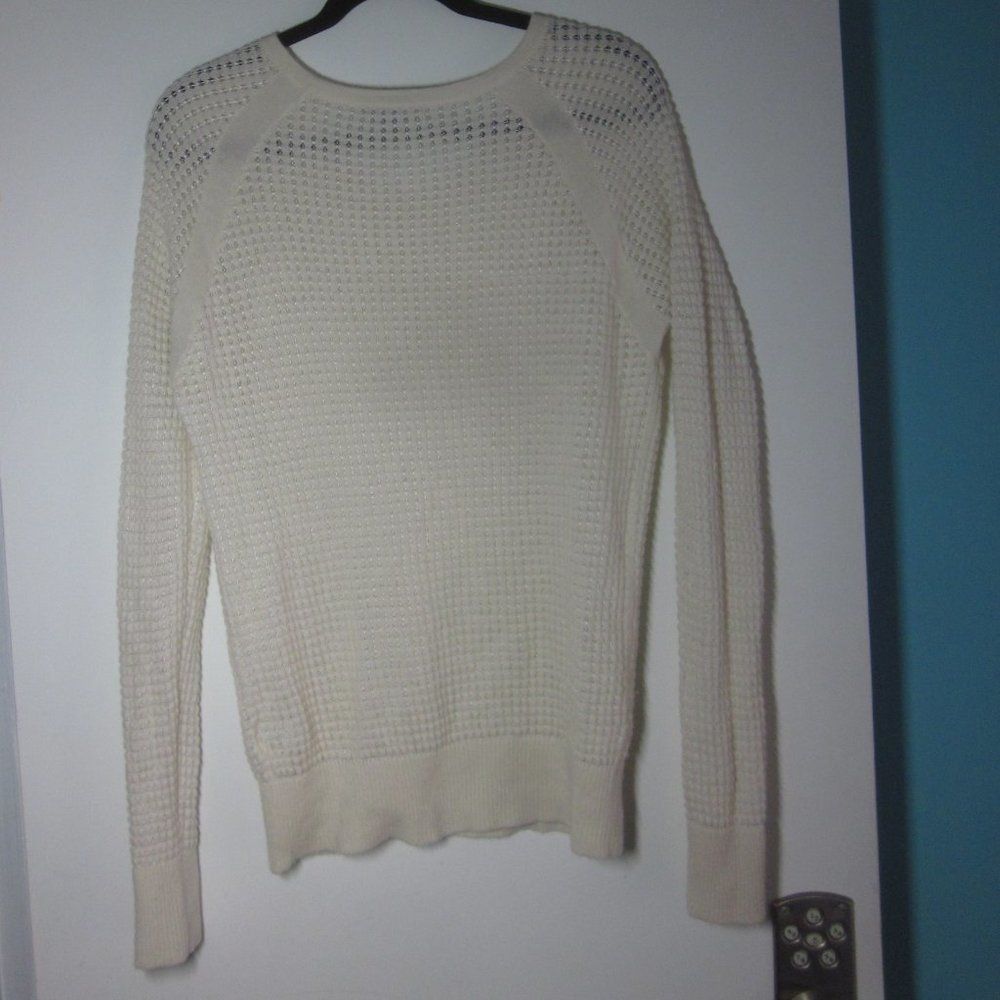Vince Vince Womens Size L Cream Cashmere Pullover Sweater Size L / US 10 / IT 46 - 8 Thumbnail