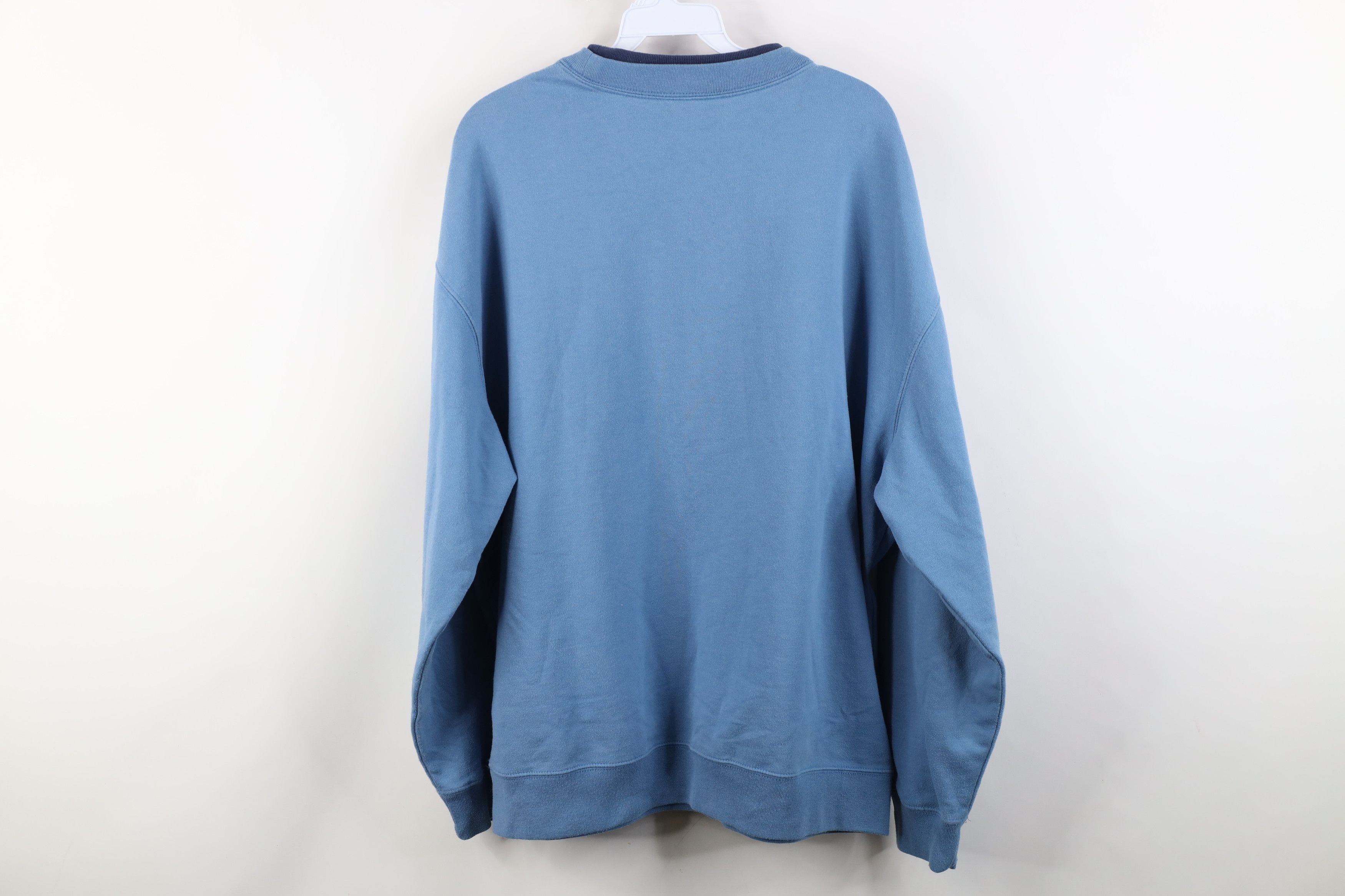 Vintage Vintage 90s Y2K Friend Cat Kitten Layered Sweatshirt Blue Size XL / US 12-14 / IT 48-50 - 13 Thumbnail
