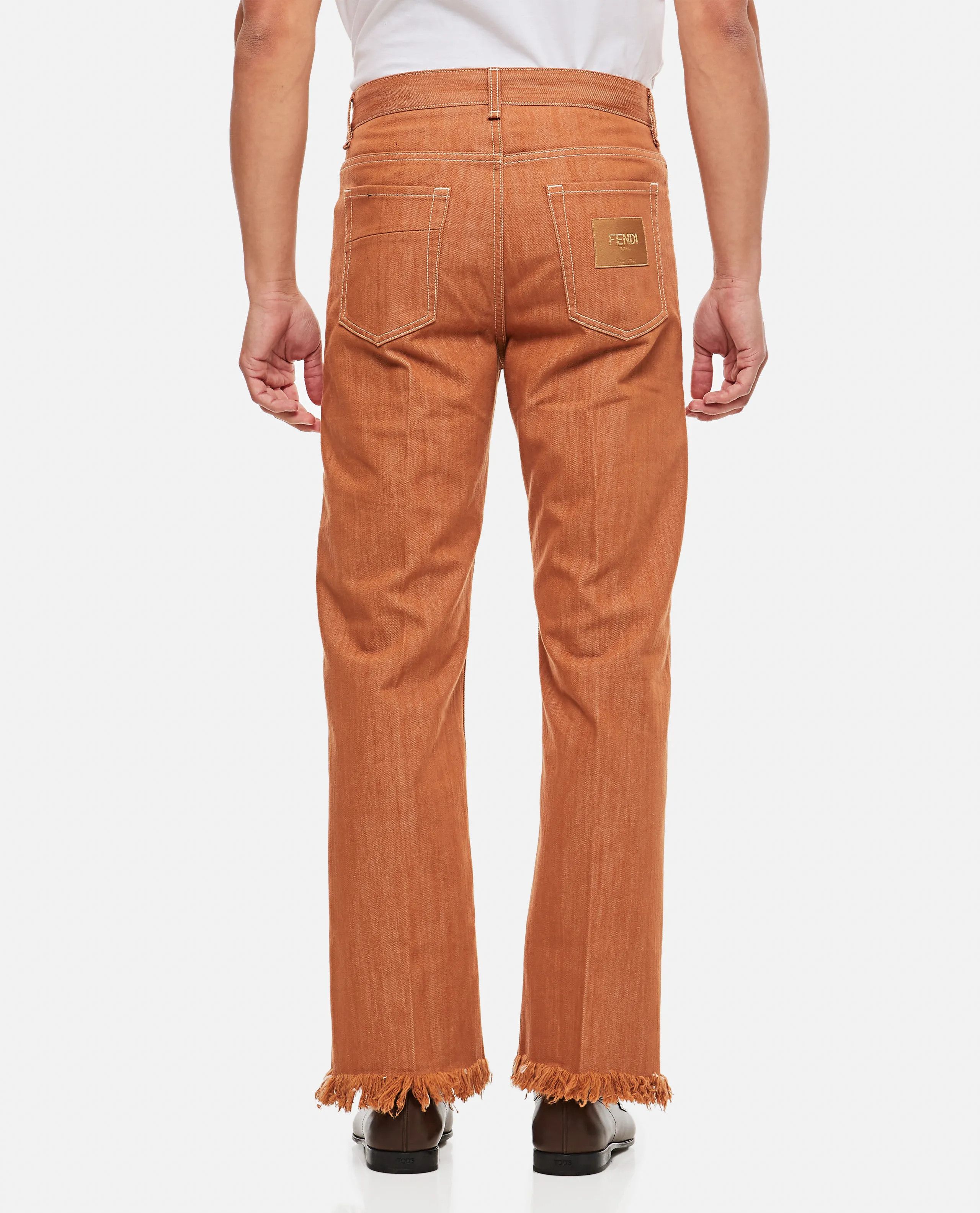 Fendi o1loc1c1024 Denim Jeans in Orange Size US 32 / EU 48 - 3 Thumbnail