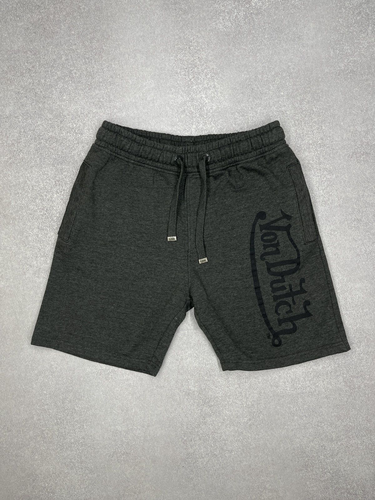 Von Dutch Mens Von Dutch Diffusion Shorts Grey Big Logo Size M Size US 32 / EU 48 - 2 Thumbnail