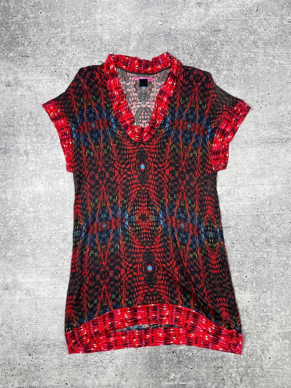 Custo Barcelona Vintage 00s Custo Barcelona Printed Mini Dress Y2K Size M / US 6-8 / IT 42-44 - 1 Thumbnail