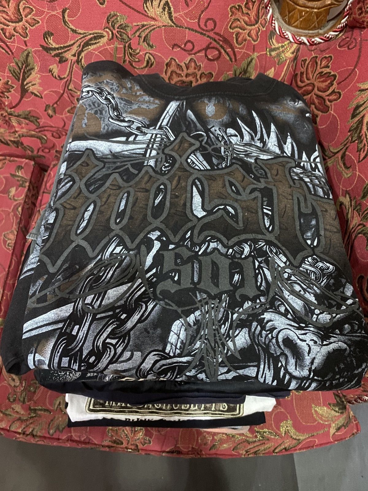 Other Vintage Twisted Soul Gothic Dragon Graphic Tee Made in USA Size US XXL / EU 58 / 5 - 7 Thumbnail