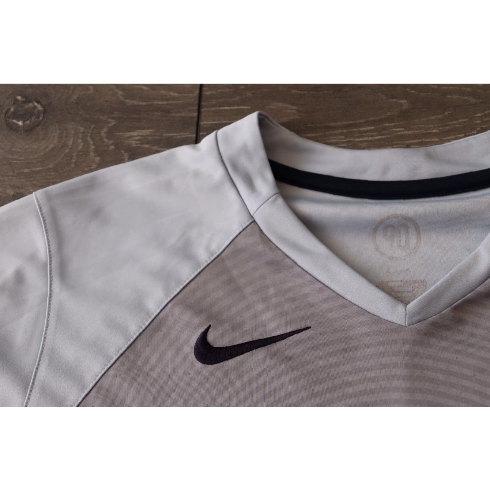 Nike Nike Dri-FIT Total 90 VTG Soccer Jersey Training Shirt Mens M-L Gray Size US M / EU 48-50 / 2 - 2 Thumbnail