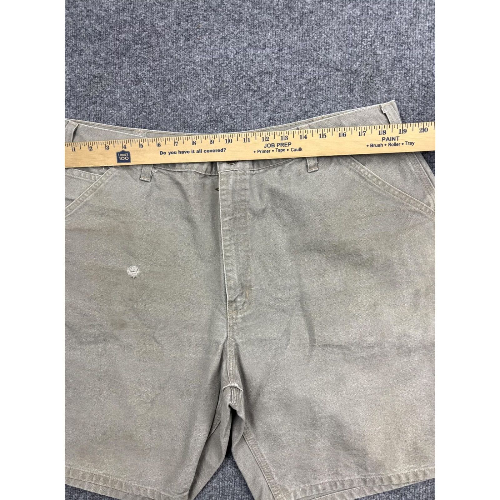 Carhartt VINTAGE Carhartt Cargo Shorts Mens 40 Beige Canvas Work Utility Carpenter B25 Size US 40 / EU 56 - 3 Thumbnail