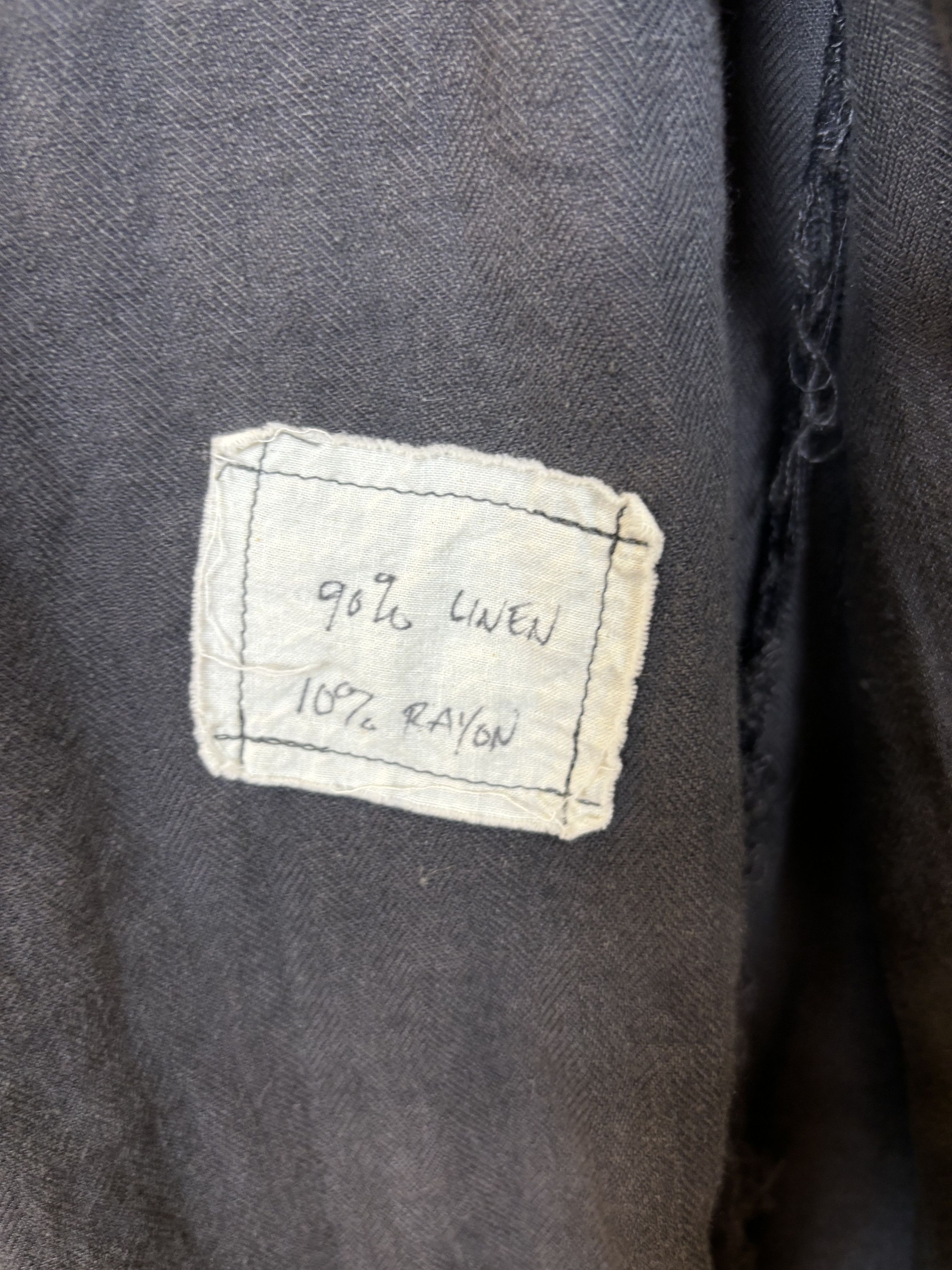 Greg Lauren FW16 GREG LAUREN VINTAGE CHARCOAL CUTAWAY OLIVER JACKET Size US M / EU 48-50 / 2 - 3 Thumbnail