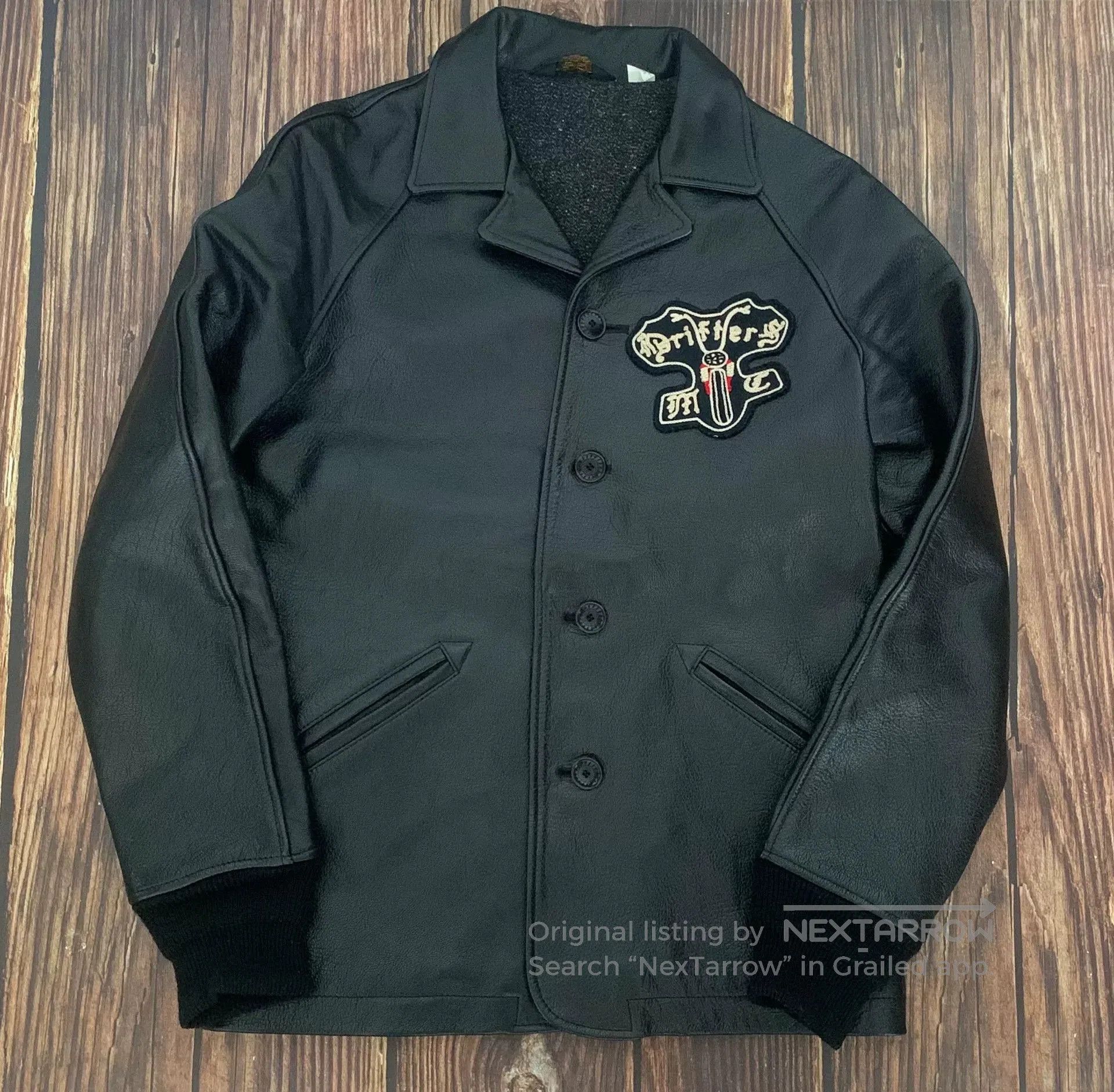 WEST RIDE Westride Black Leather Biker Jacket. Size US M / EU 48-50 / 2 - 1 Thumbnail