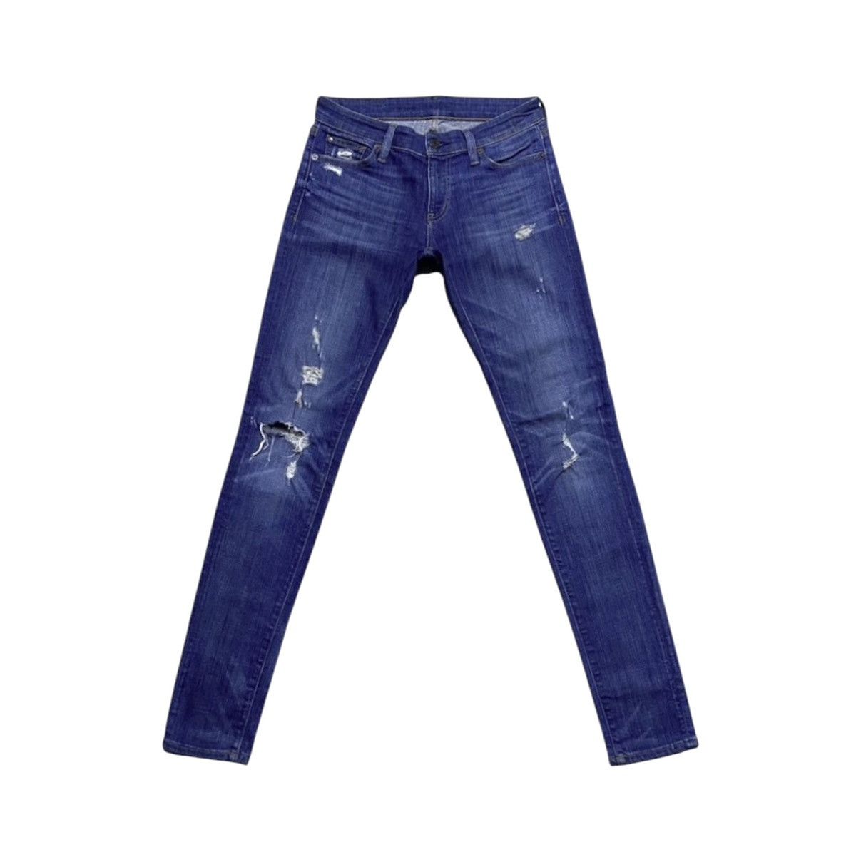 Denim & Supply Ralph Lauren DS RL Ralph Lauren Washed Torn Distressed Skinny Jeans Denim Size 27" / US 4 / IT 40 - 1 Thumbnail